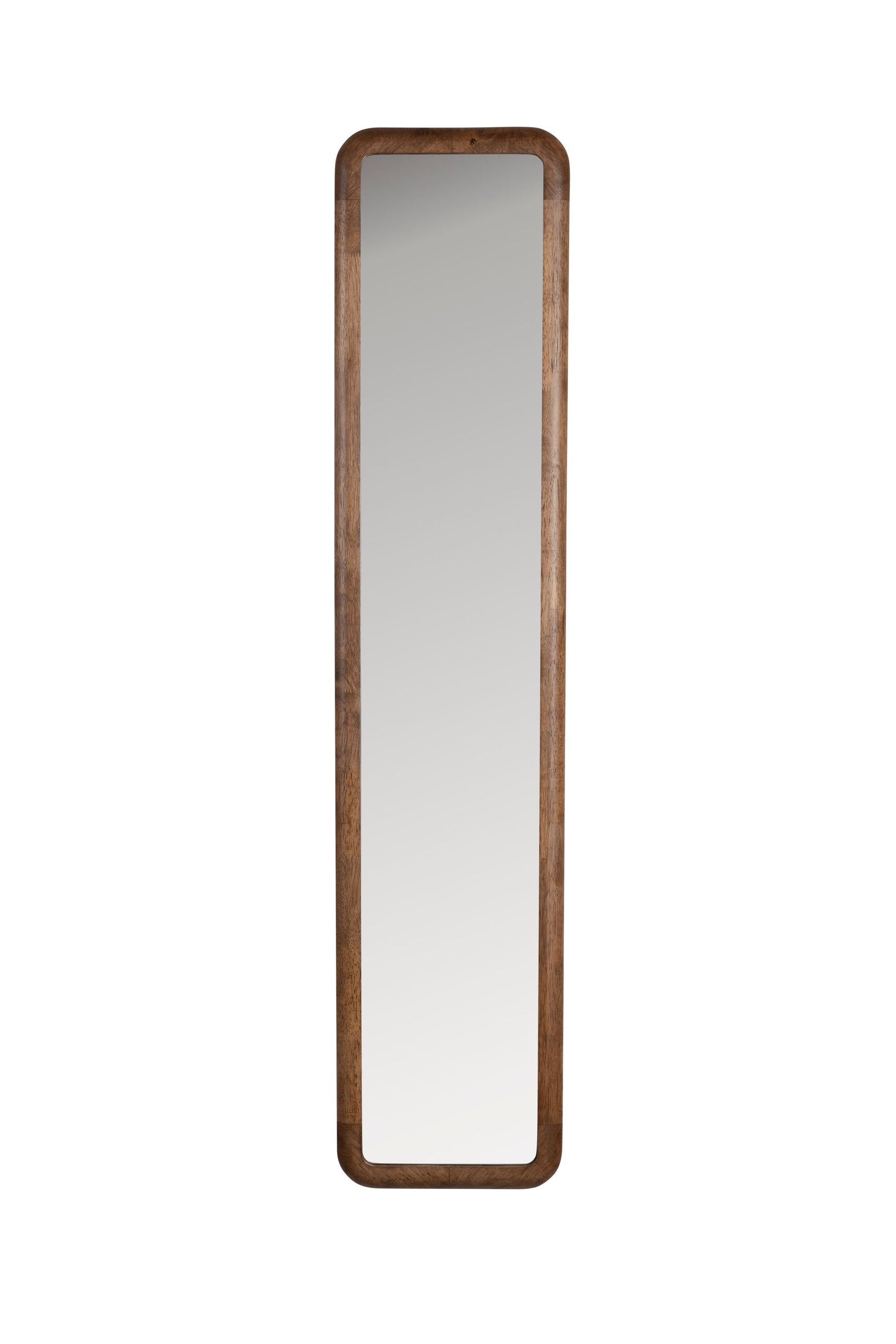 Nyko Brown Wood Rectangle Wall Mirror Medium