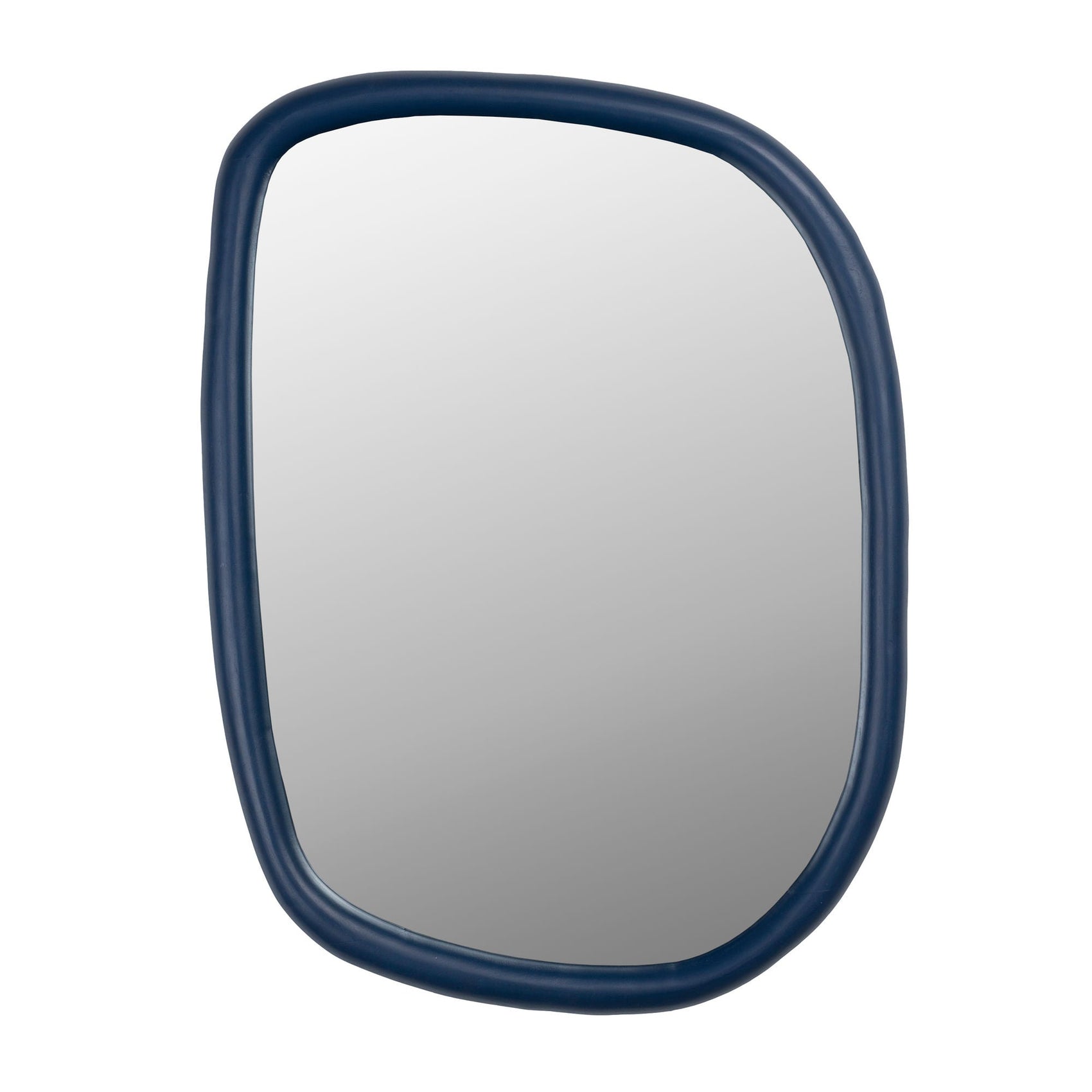 Zuiver Looks Organic Navy Blue Mango Wood Wall Mirror Medium