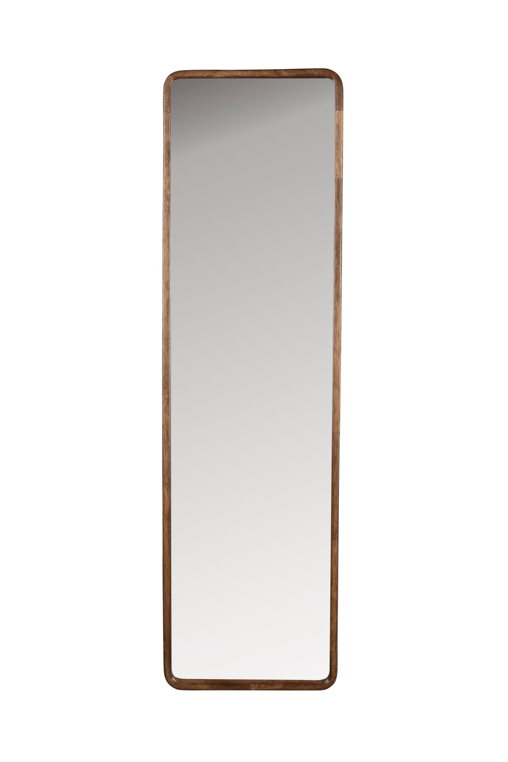 Nyko Brown Wood Rectangle Wall Mirror Large