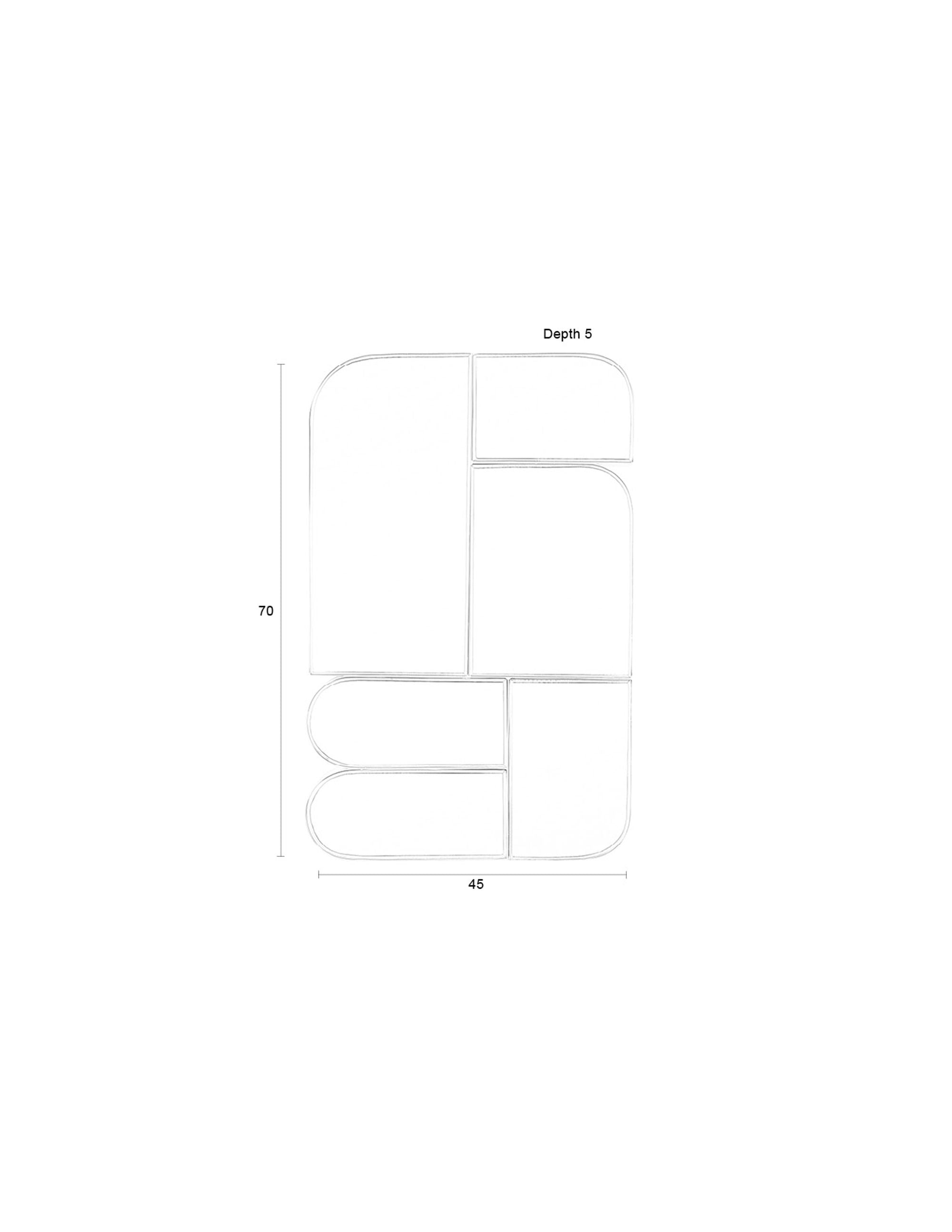 Zuiver Glamour Dark Brown Mirror