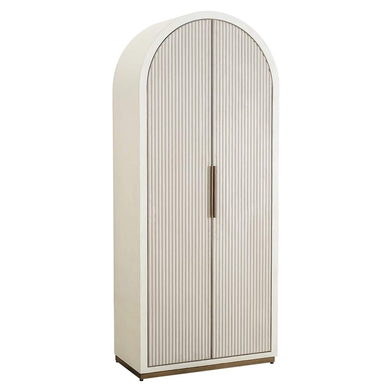 Cabinet Tivoli with arched top 2-doors (White)