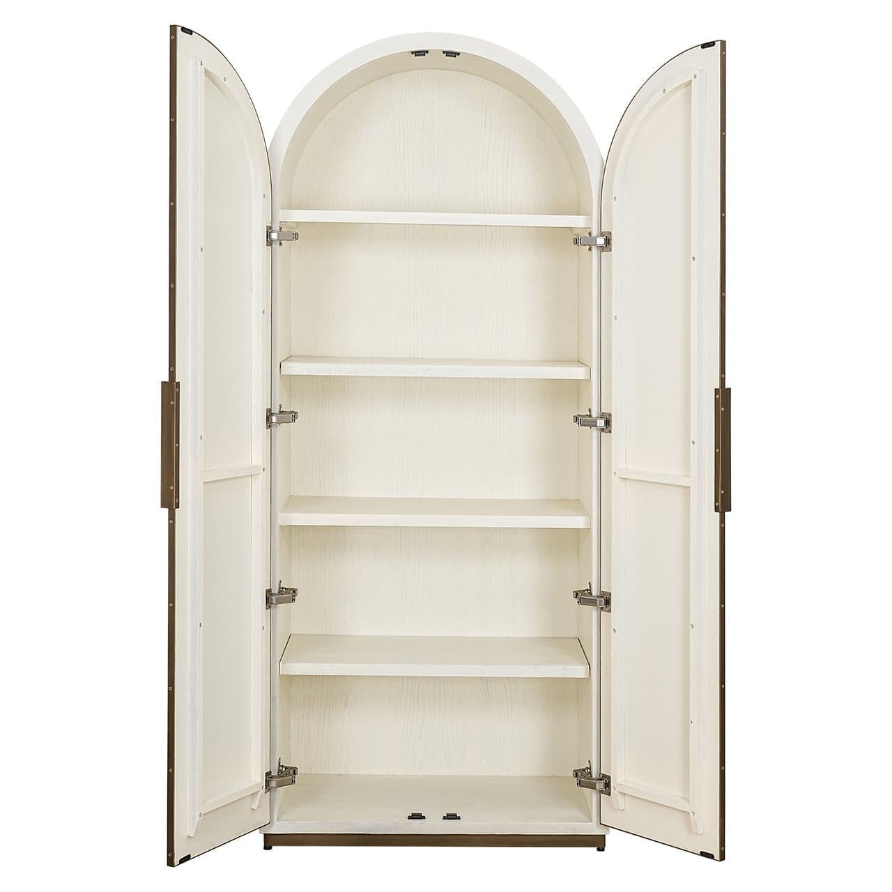 Cabinet Tivoli with arched top 2-doors (White)