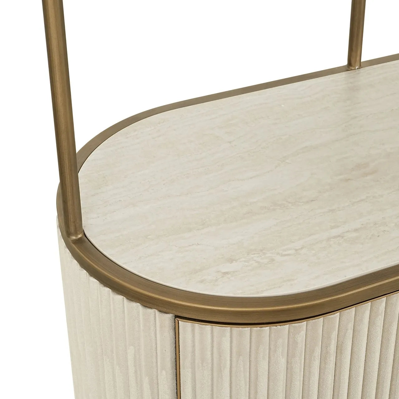 Richmond Interiors Tivoli White Ceramic Open Display Unit