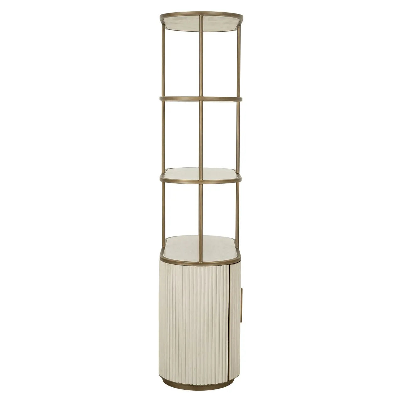 Richmond Interiors Tivoli White Ceramic Open Display Unit