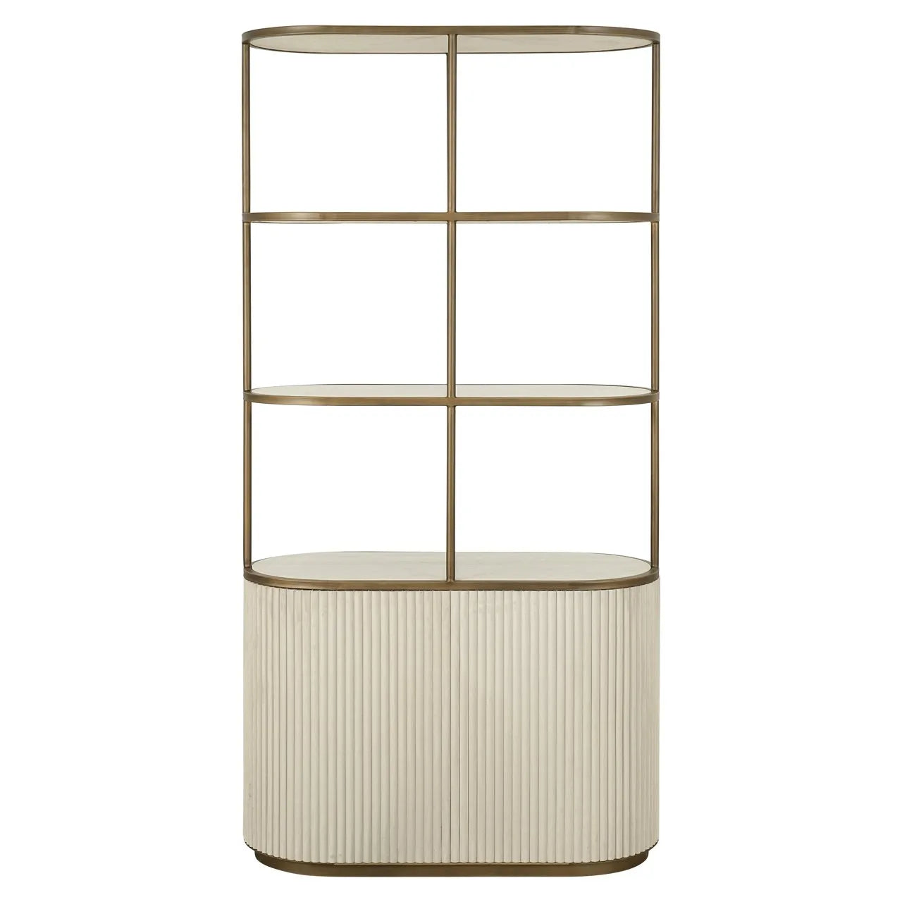Richmond Interiors Tivoli White Ceramic Open Display Unit