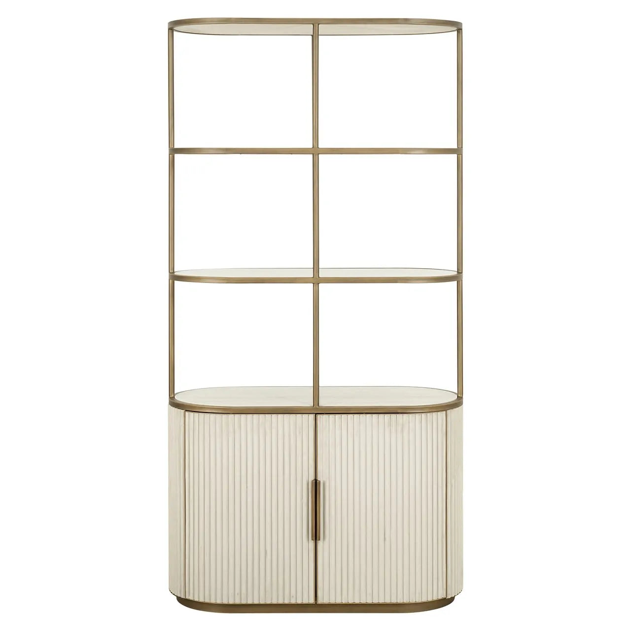 Richmond Interiors Tivoli White Ceramic Open Display Unit