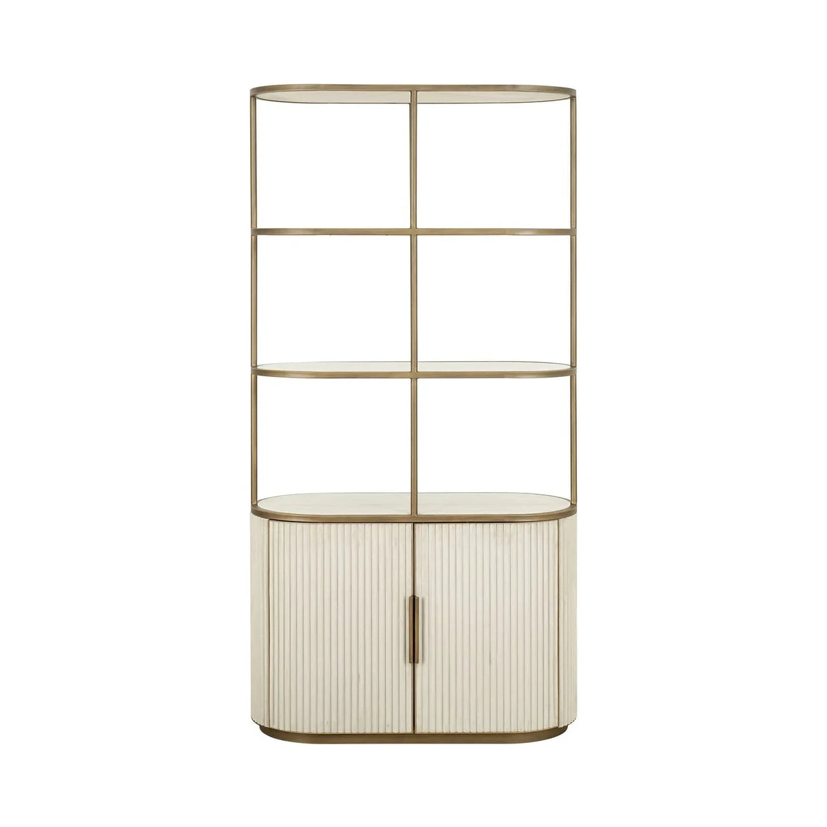 Richmond Interiors Tivoli White Ceramic Open Display Unit