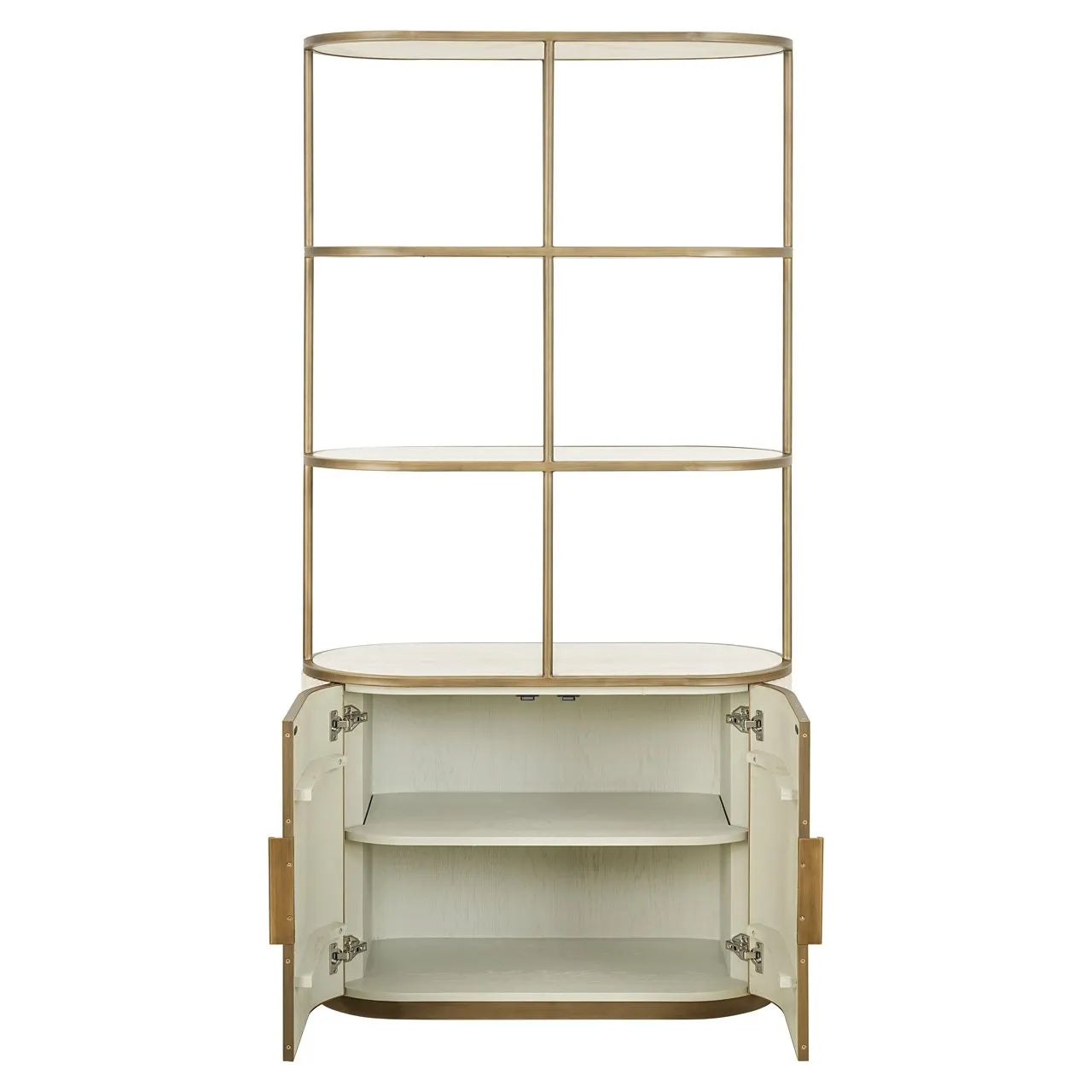 Richmond Interiors Tivoli White Ceramic Open Display Unit