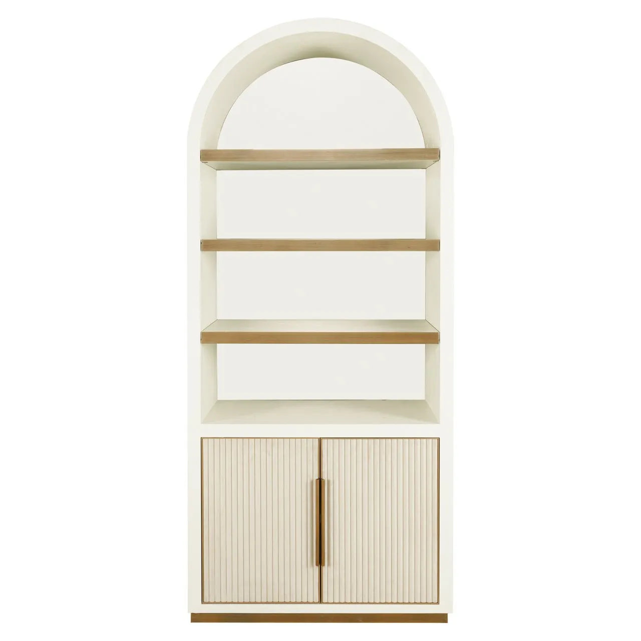 Richmond Interiors Tivoli White Oak Wood Arched Top Display Unit