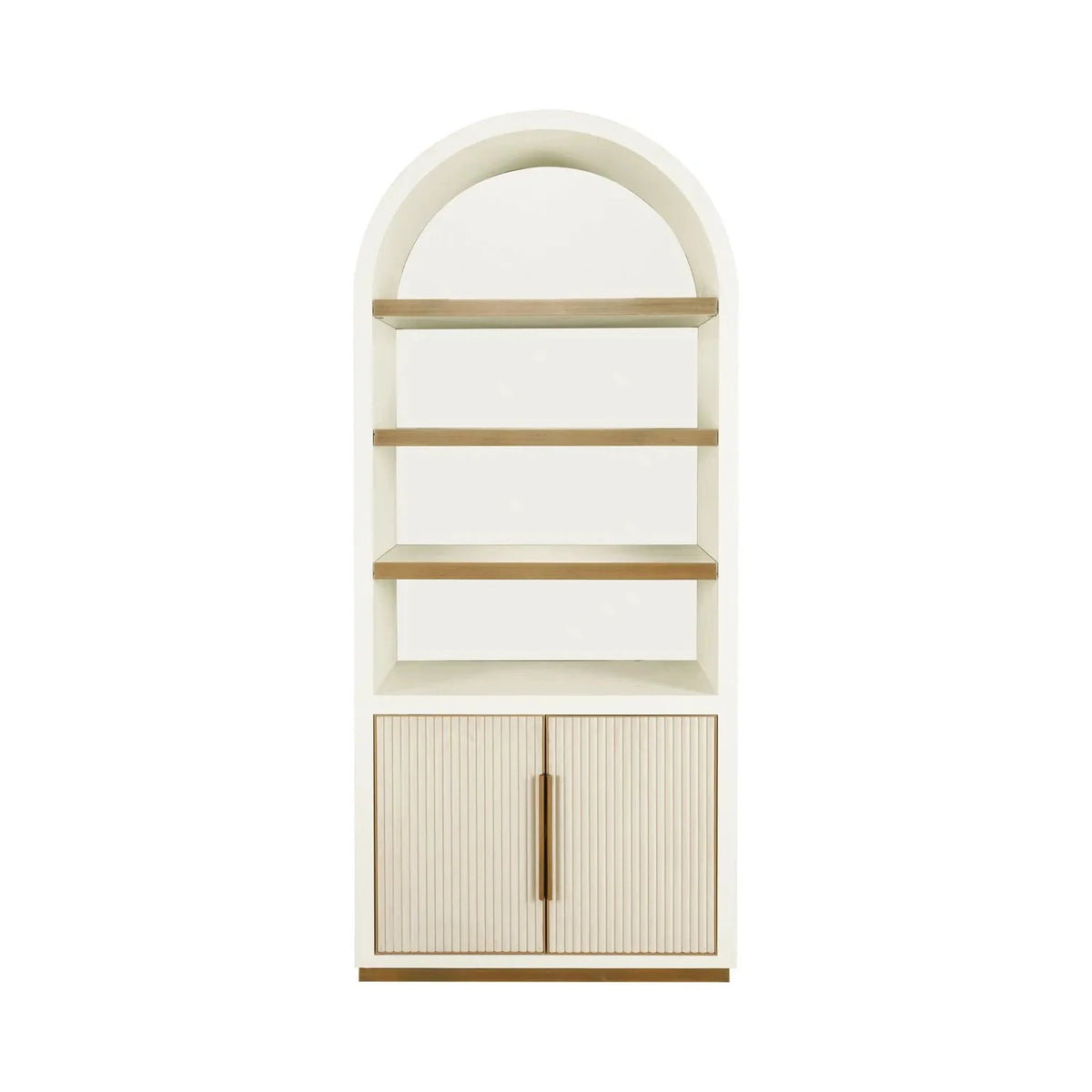 Richmond Interiors Tivoli White Oak Wood Arched Top Display Unit