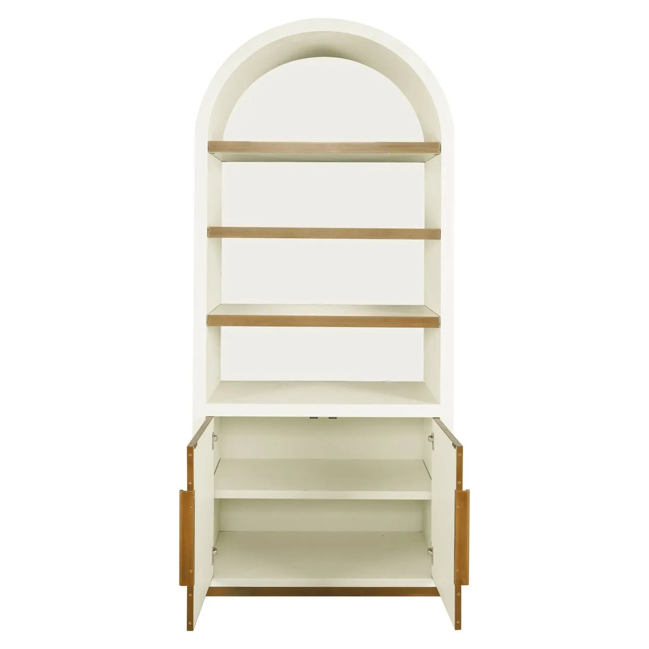 Richmond Interiors Tivoli White Oak Wood Arched Top Display Unit