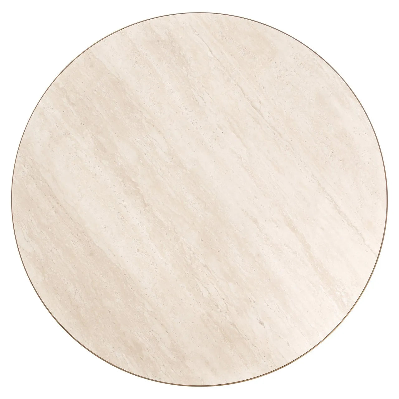 Richmond Interiors Tivoli White Travertine Round Dining Table 130cm