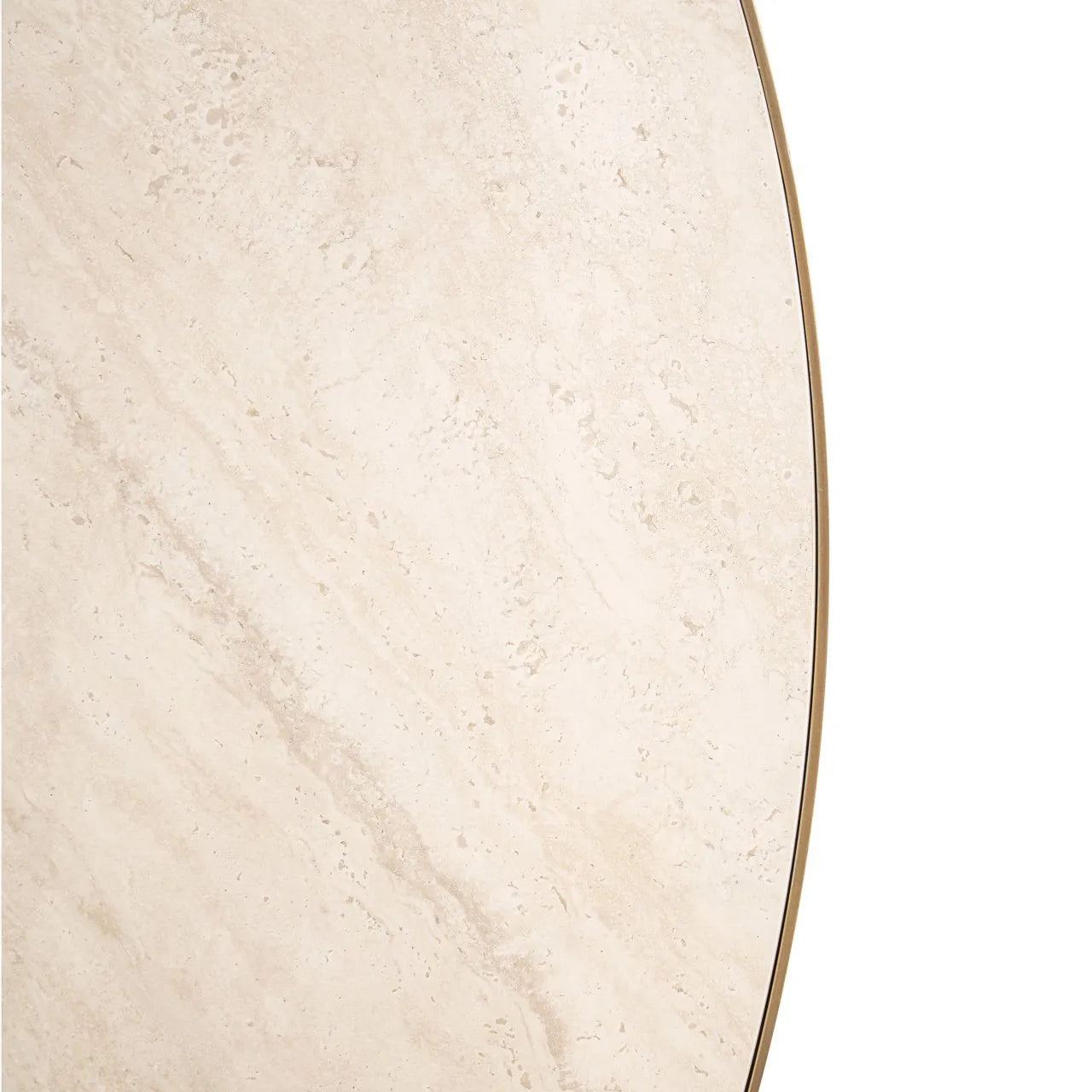 Richmond Interiors Tivoli White Travertine Round Dining Table 130cm