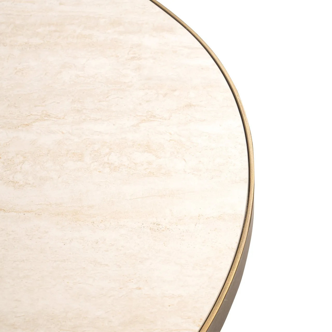 Richmond Interiors Tivoli White Travertine Oval Dining Table 230cm