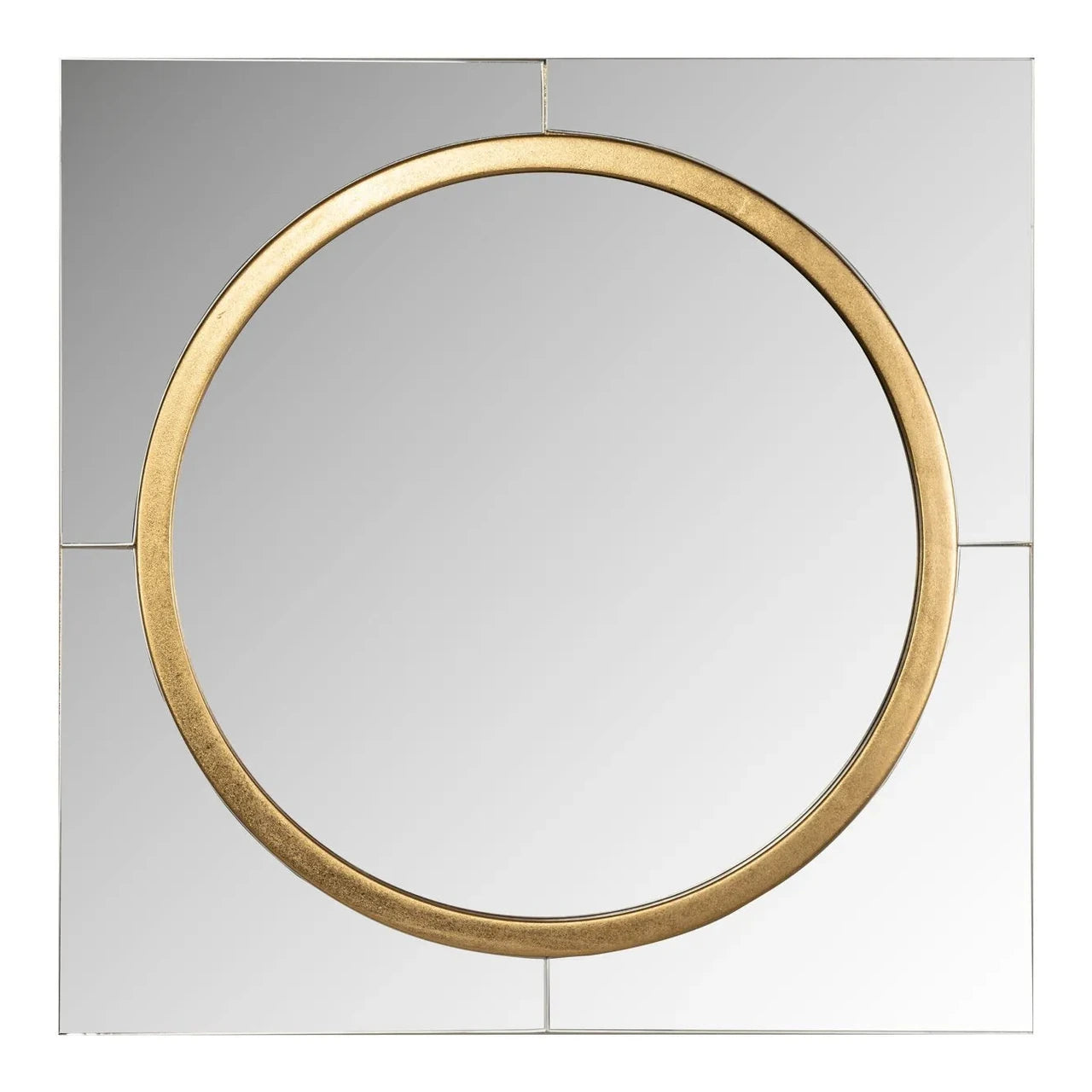 Richmond Interiors Briana Gold Ring Square Wall Mirror