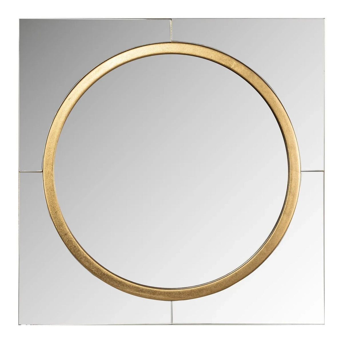 Richmond Interiors Briana Gold Ring Square Wall Mirror