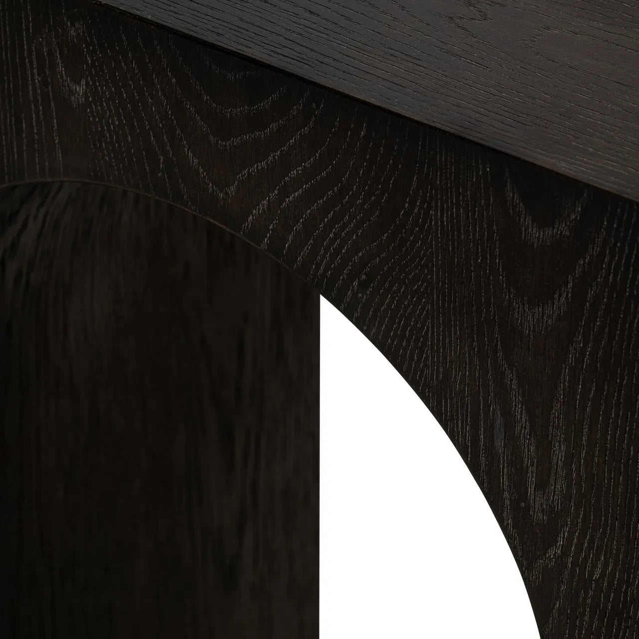 Richmond Interiors Ashford Dark Brown Oak Wood Console Table