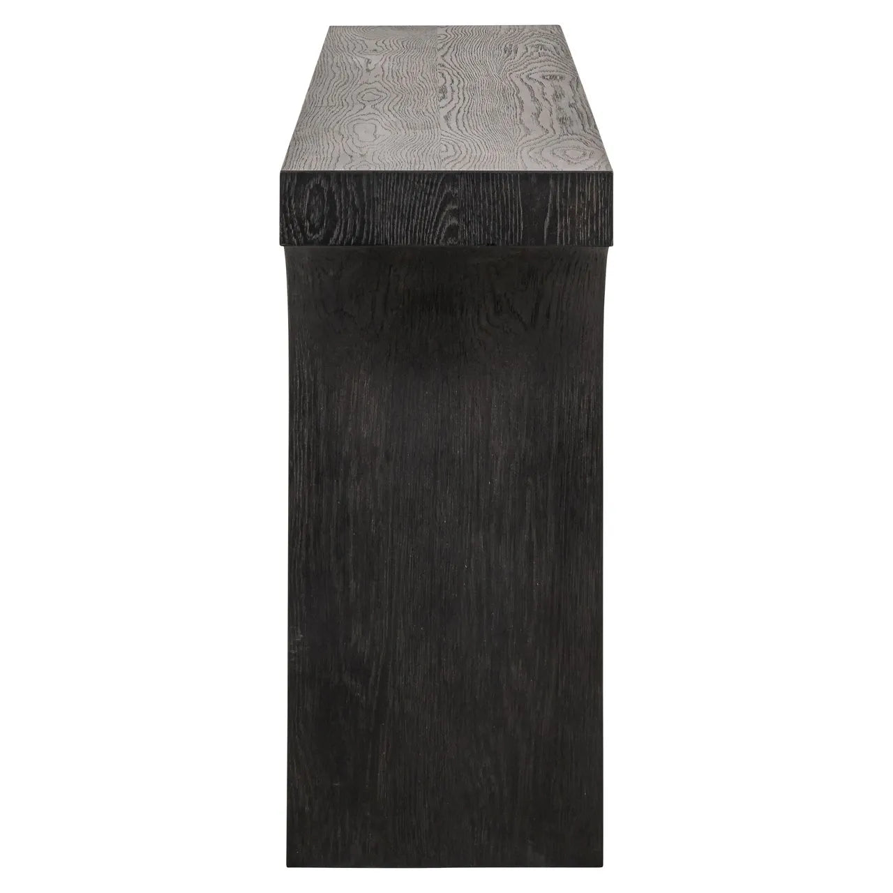 Richmond Interiors Ashford Dark Brown Oak Wood Console Table