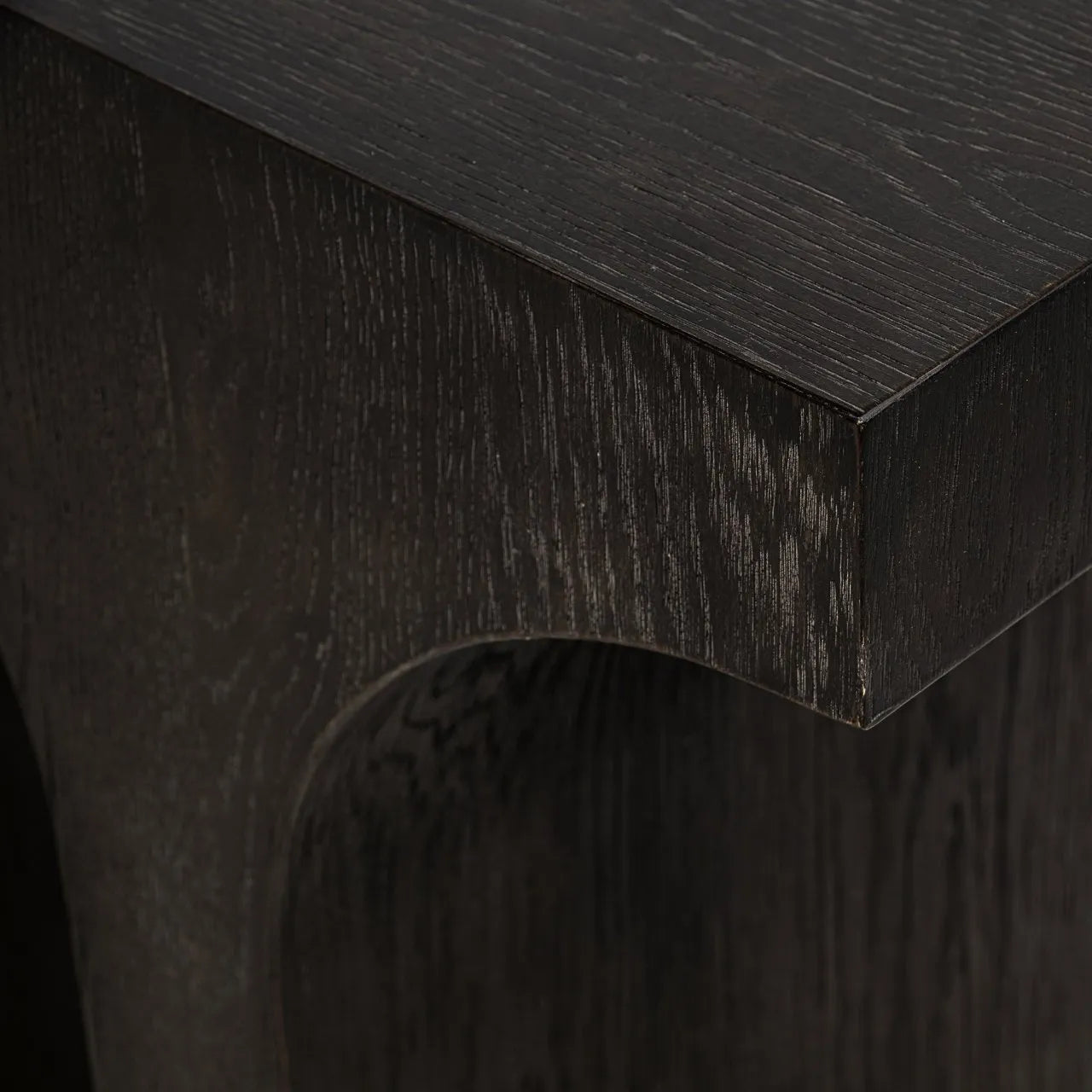 Richmond Interiors Ashford Dark Brown Oak Wood Console Table