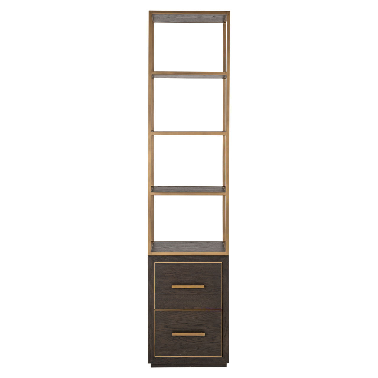 Display cabinet Carter brown small 2-drawers