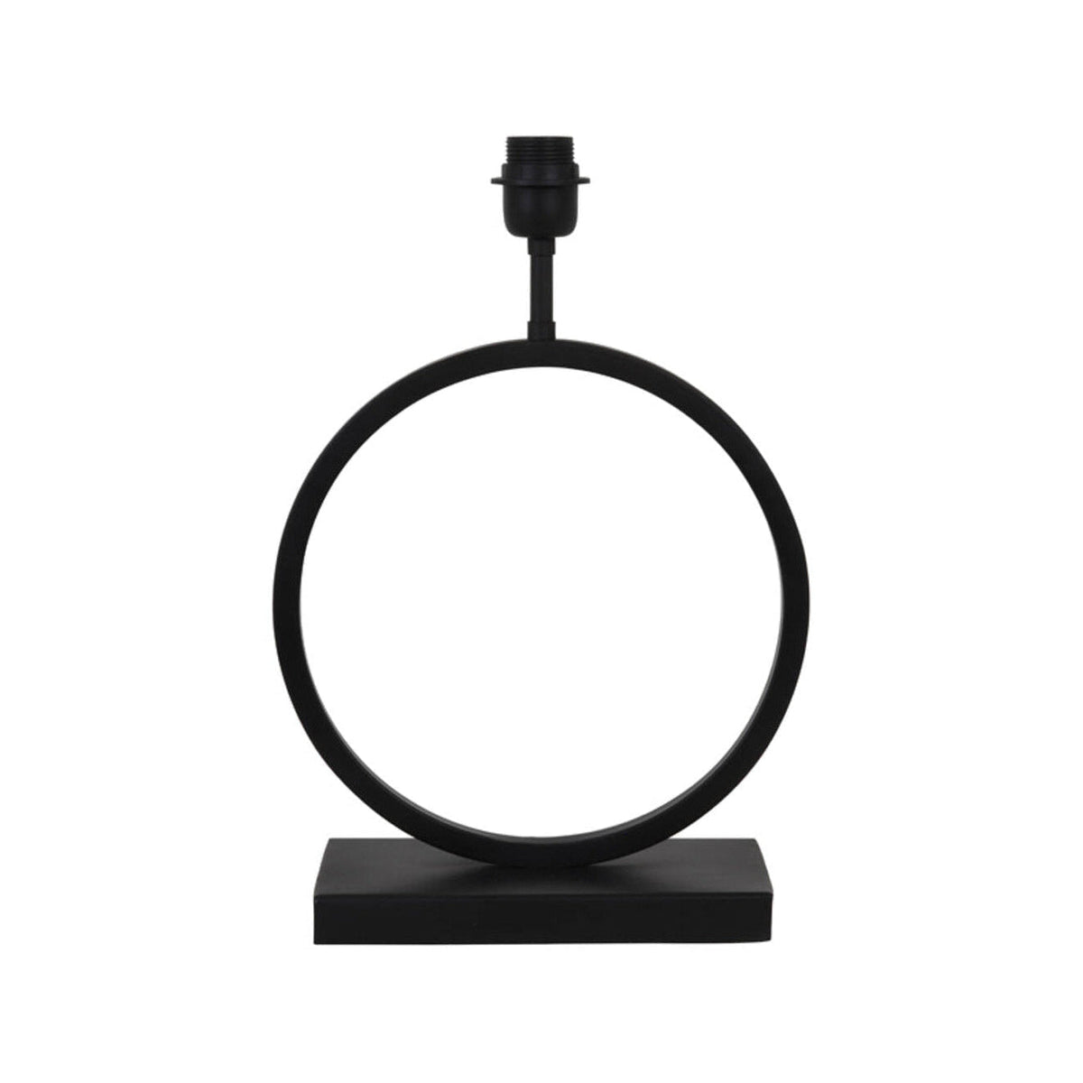 Liva Matt Black Metal Table Lamp Base 43cm