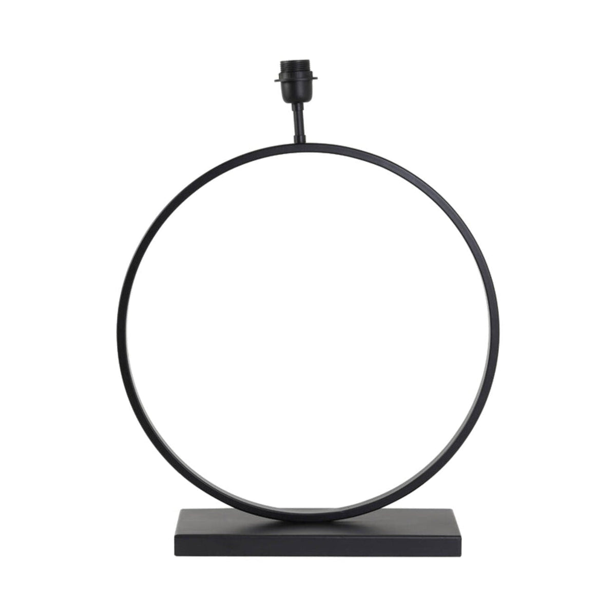 Liva Matt Black Metal Table Lamp Base 64cm
