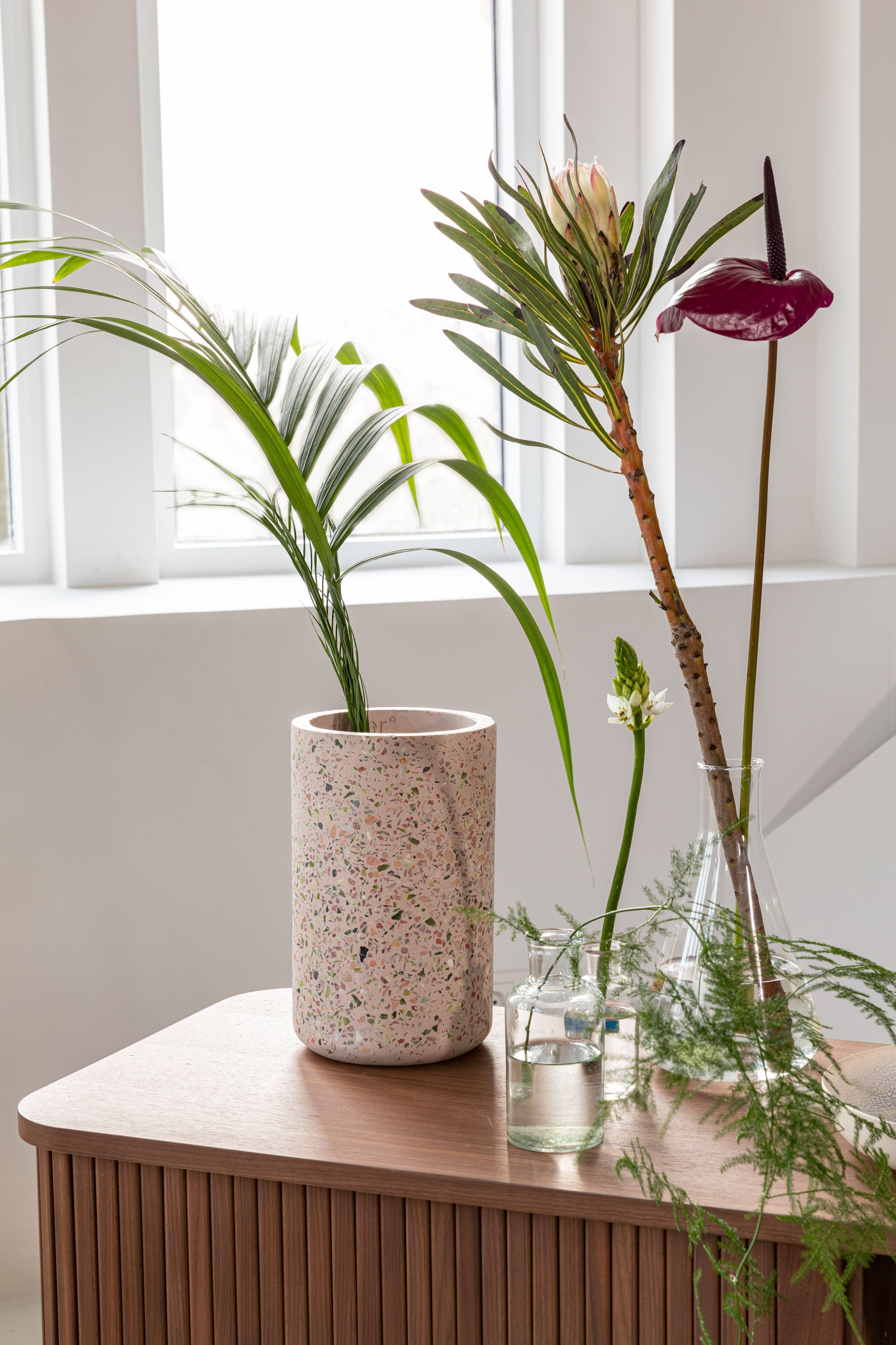 Zuiver Fajen Terrazzo Pink Vase