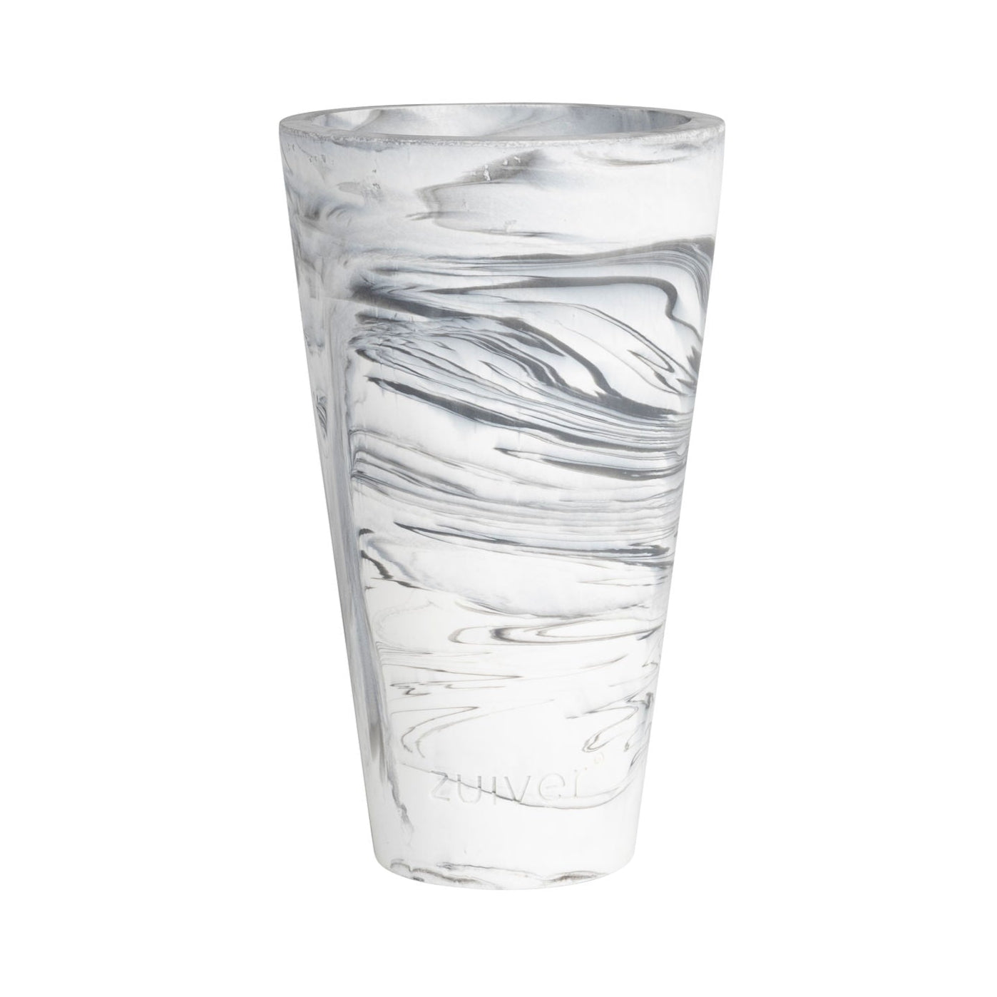Zuiver Conic Black & White Marble Effect Vase Small