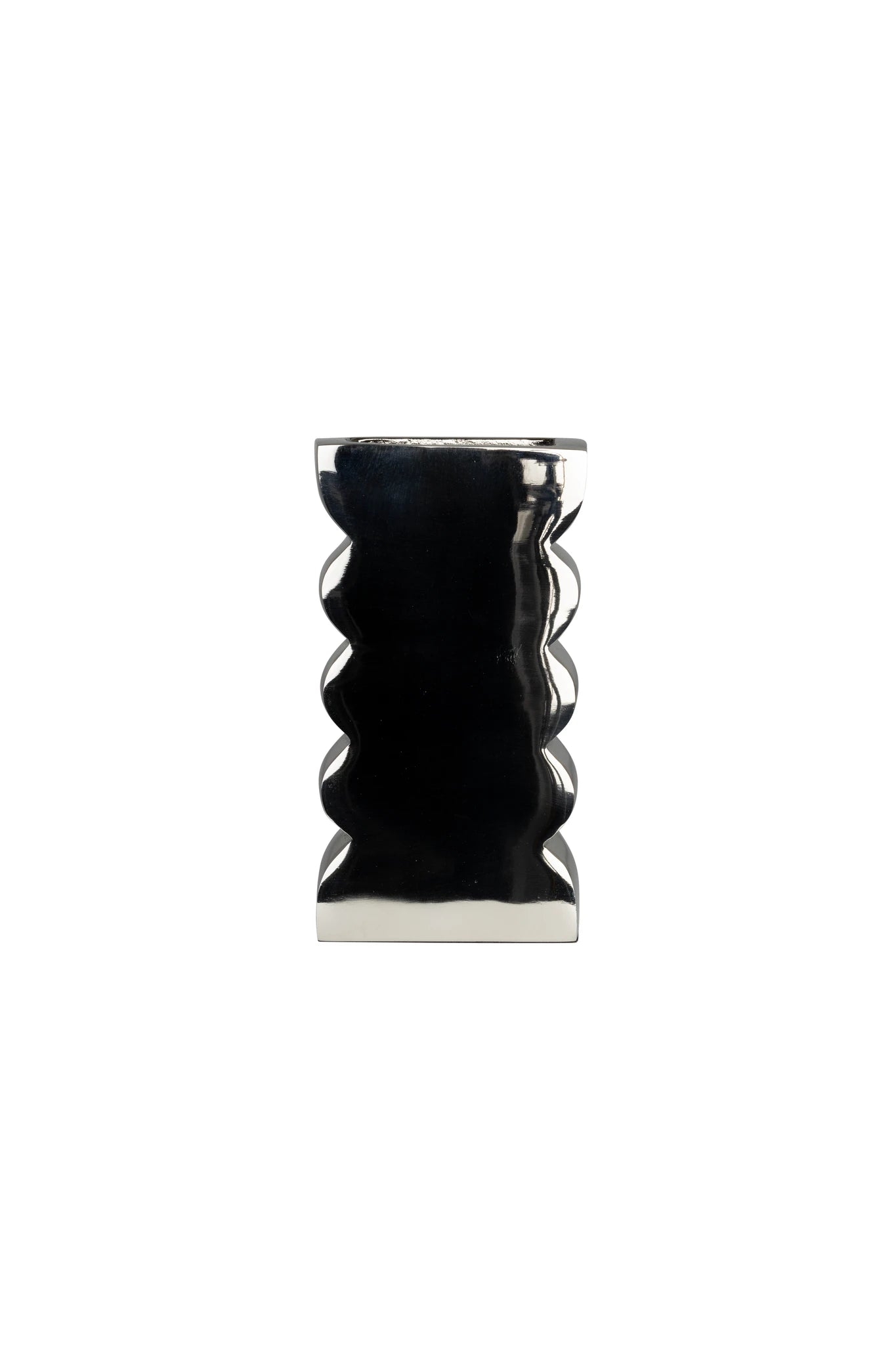 Zuiver Curves Shiny Beige Aluminium Vase Small