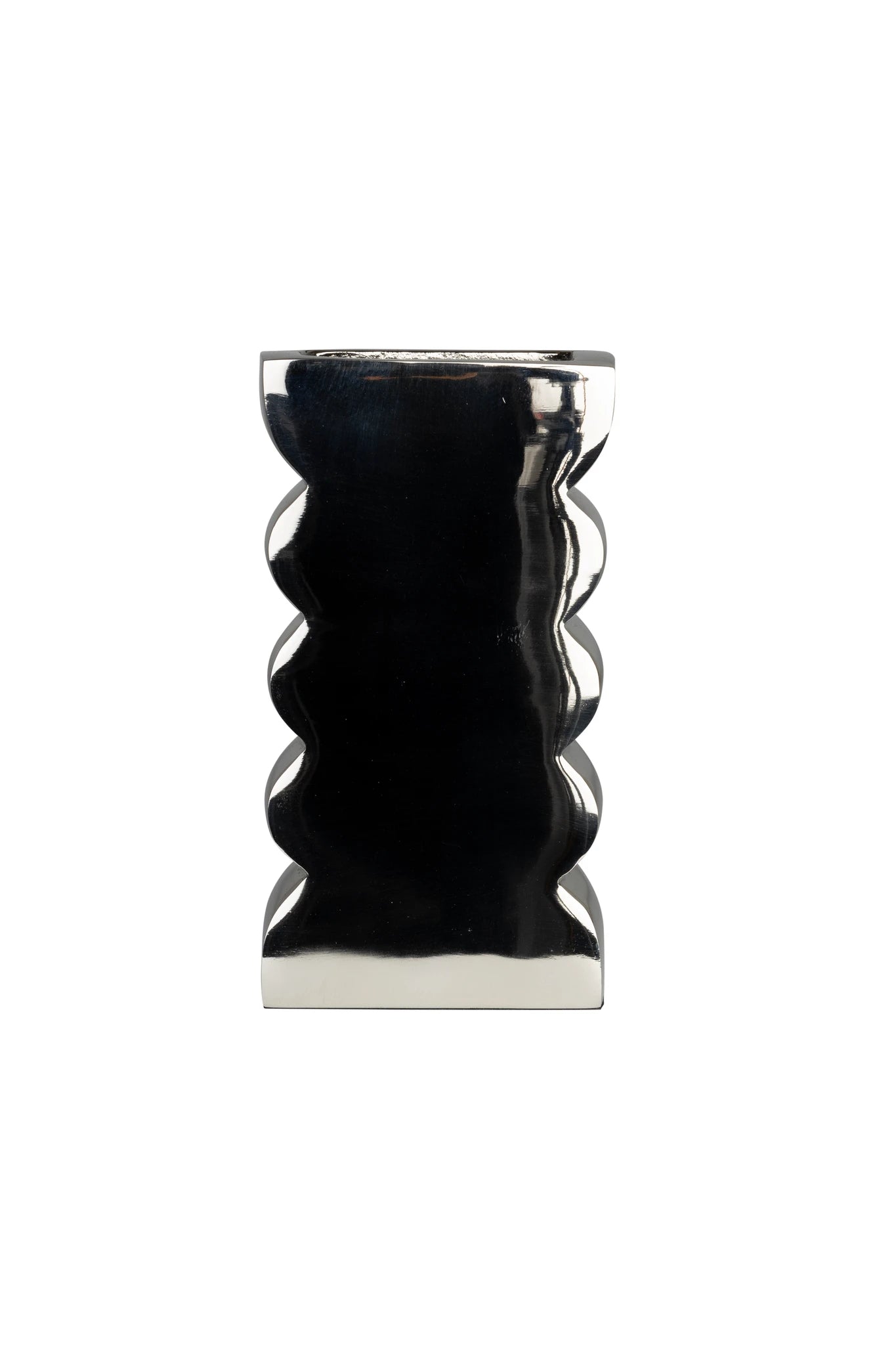 Zuiver Curves Shiny Beige Aluminium Vase Small