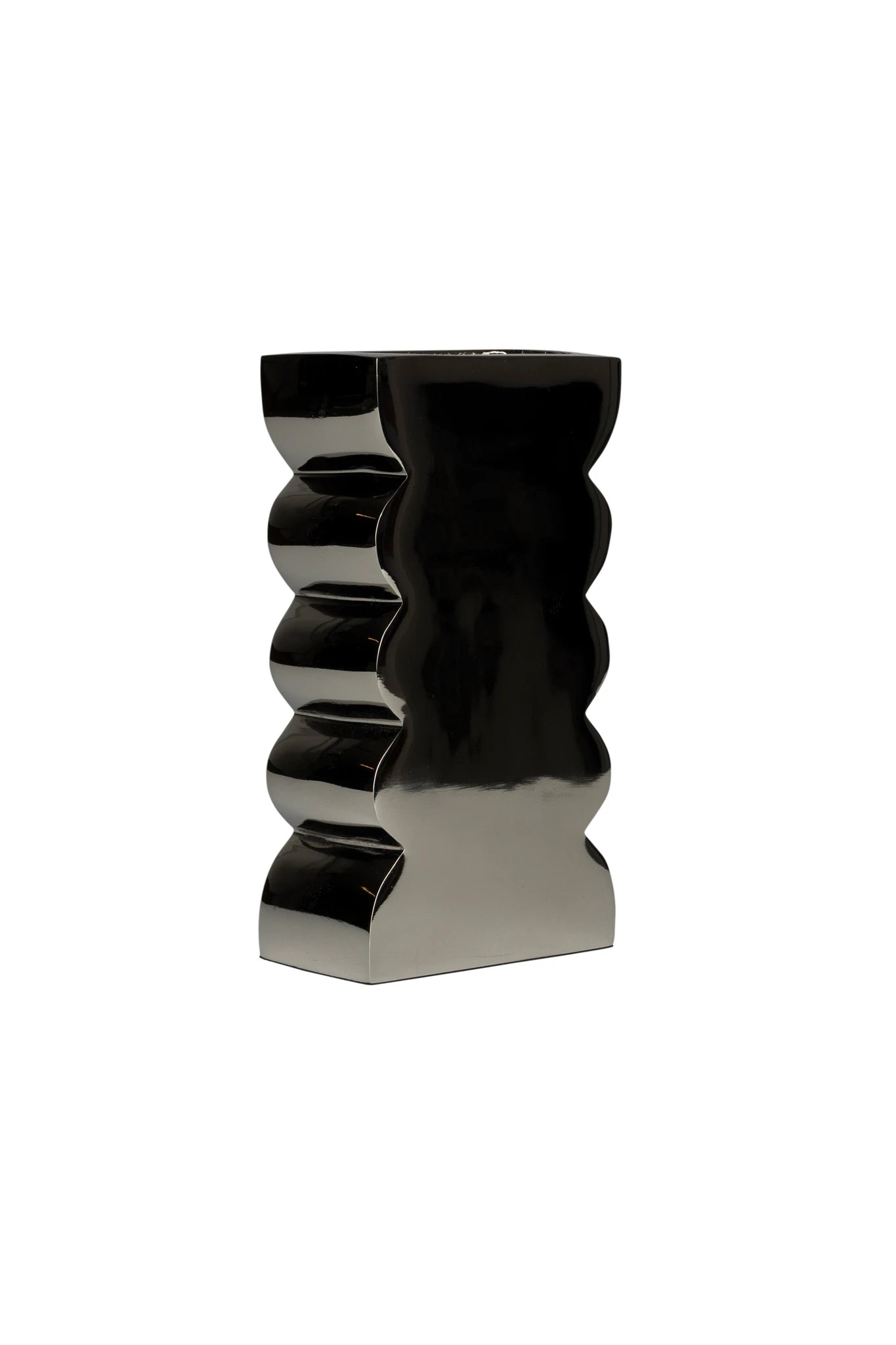 Zuiver Curves Shiny Beige Aluminium Vase Small
