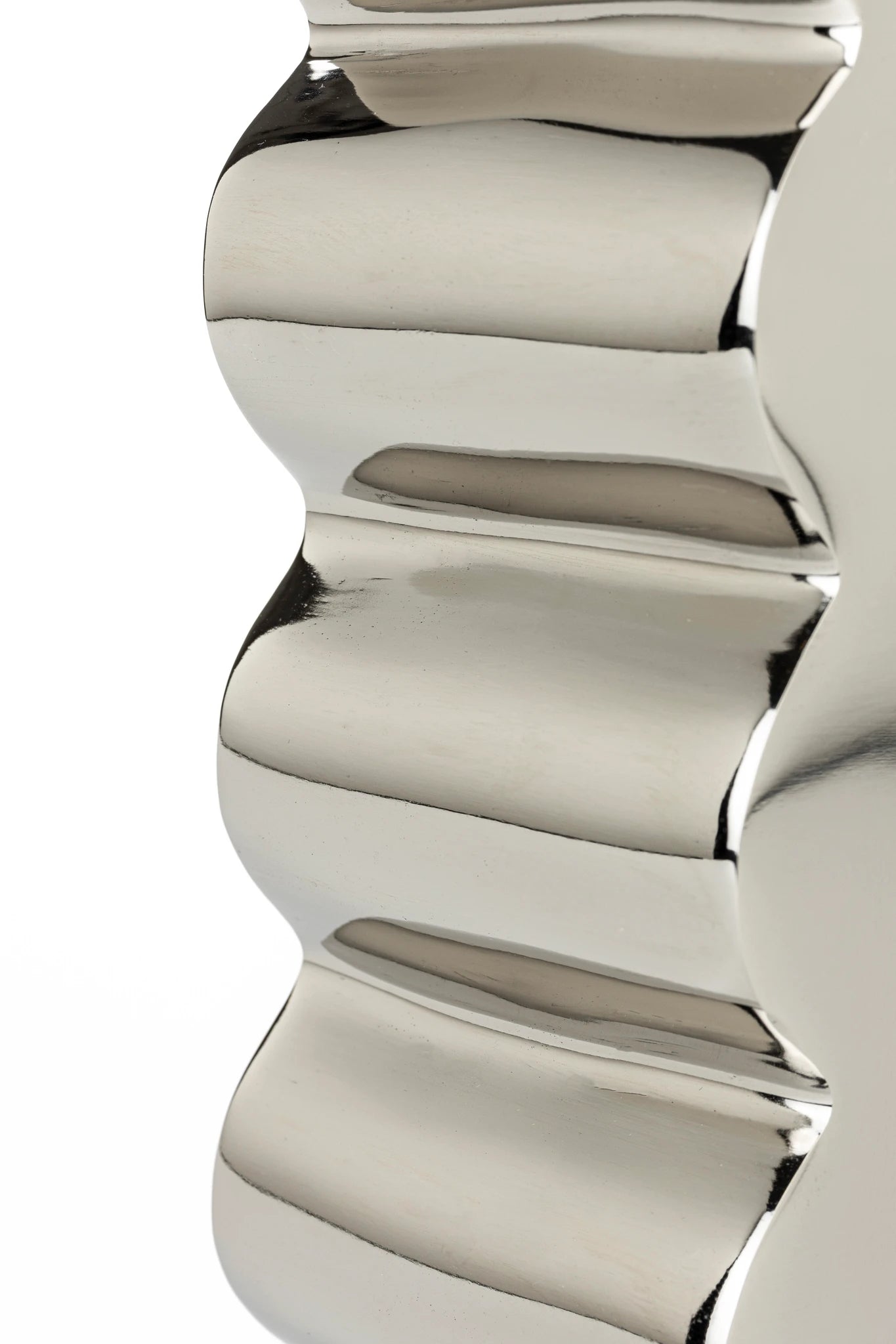 Zuiver Curves Shiny Beige Aluminium Vase Small