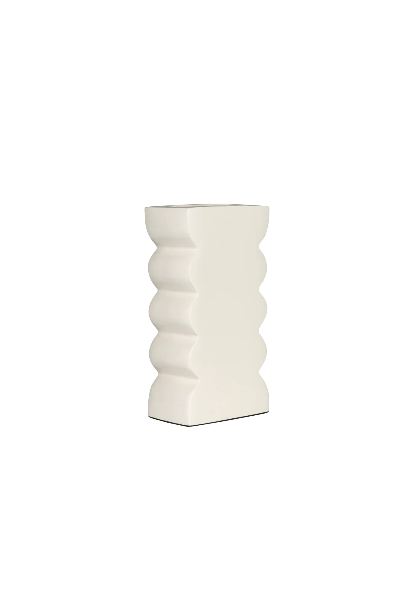 Zuiver Curves Shiny Beige Aluminium Vase Small