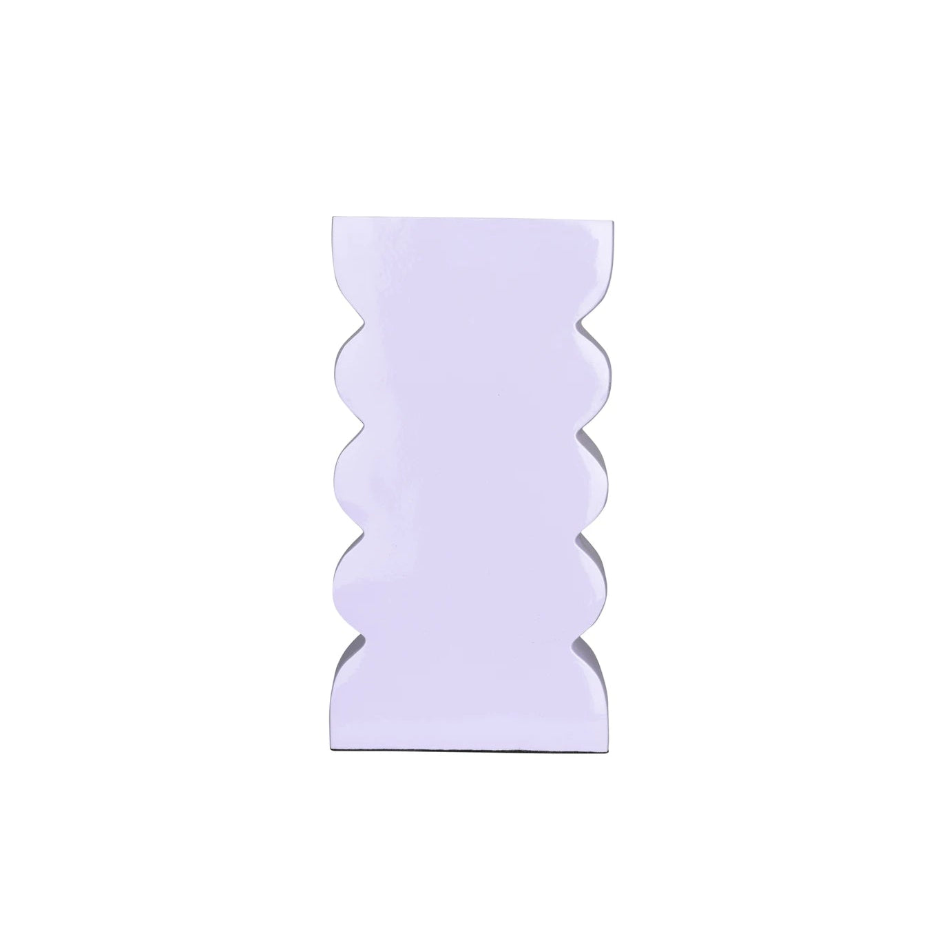 Zuiver Curves Shiny Lilac Aluminium Vase Small