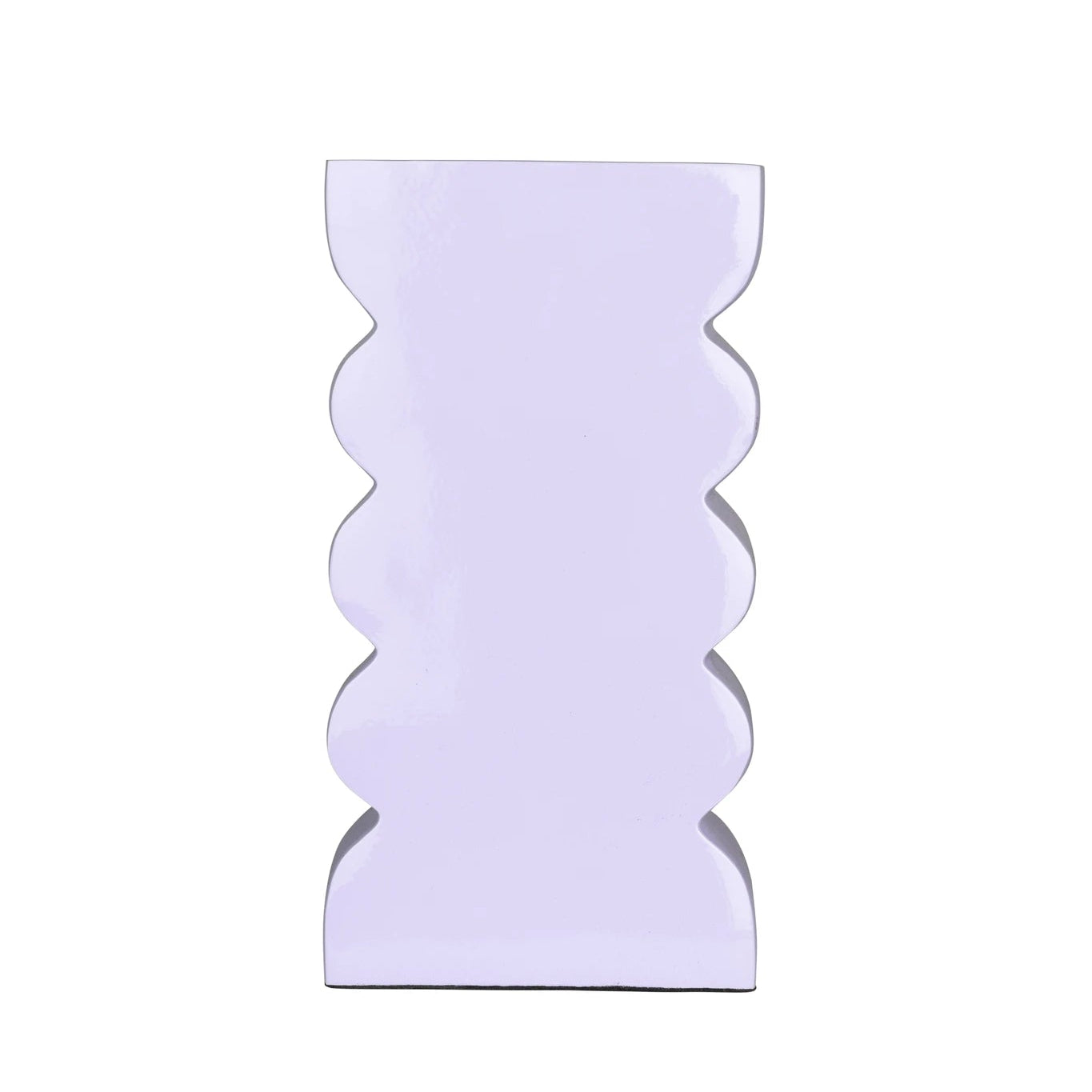 Zuiver Curves Shiny Lilac Aluminium Vase Large