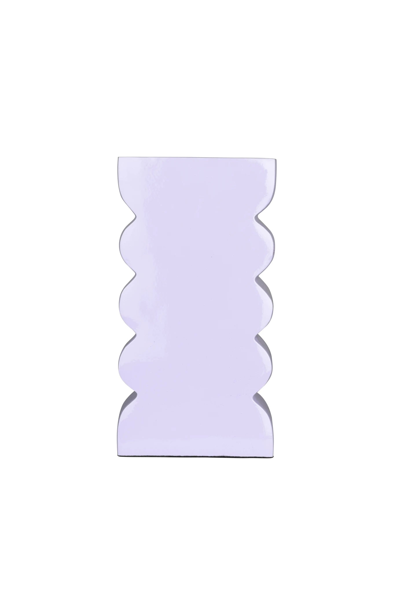 Zuiver Curves Shiny Lilac Aluminium Vase Large