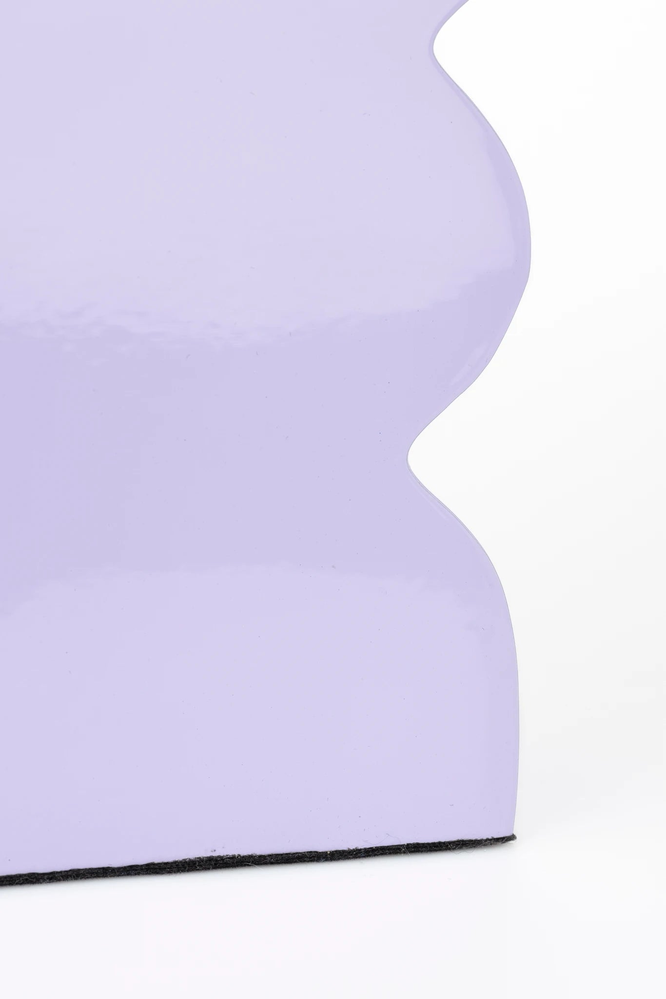 Zuiver Curves Shiny Lilac Aluminium Vase Large