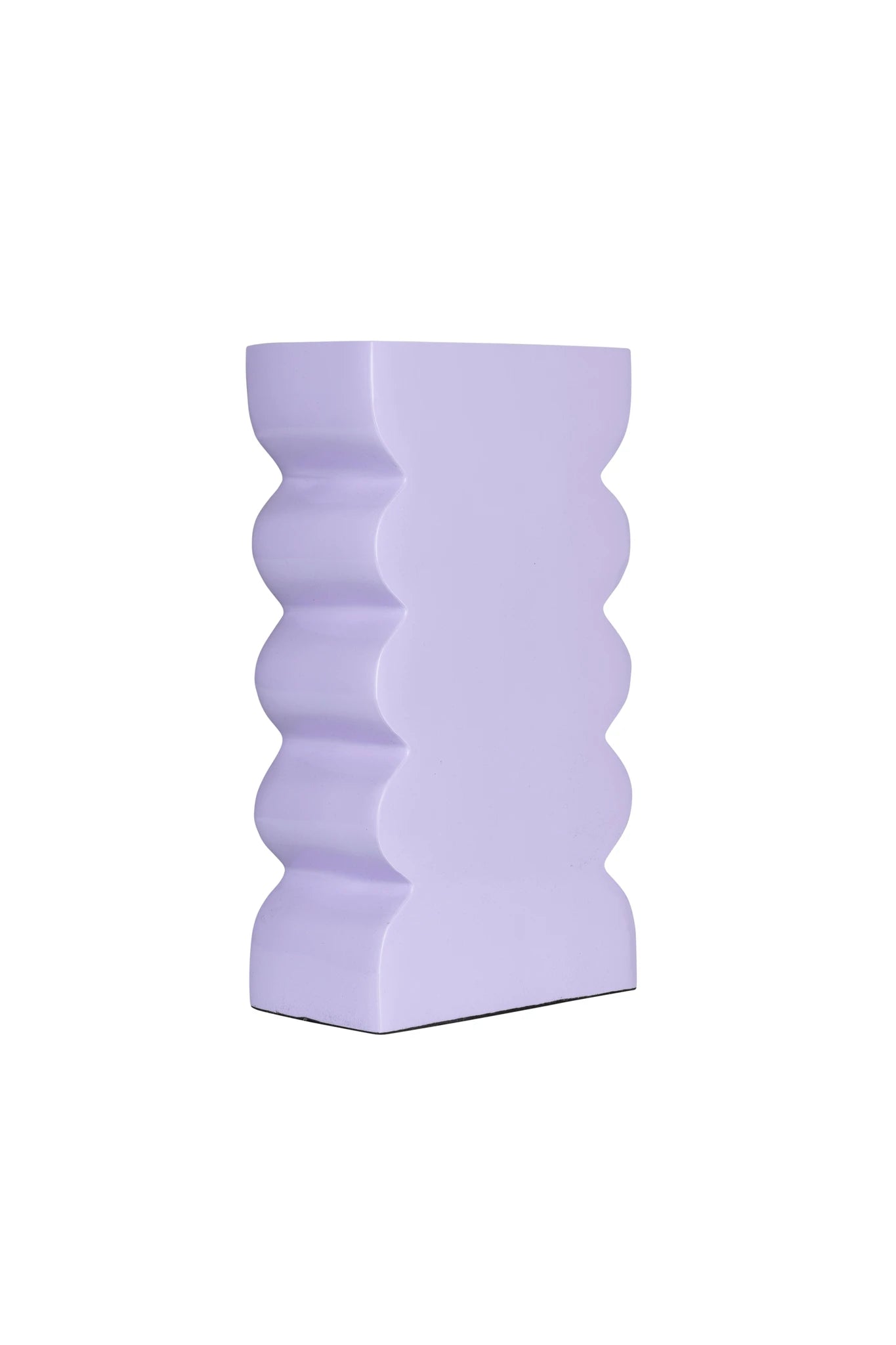 Zuiver Curves Shiny Lilac Aluminium Vase Large