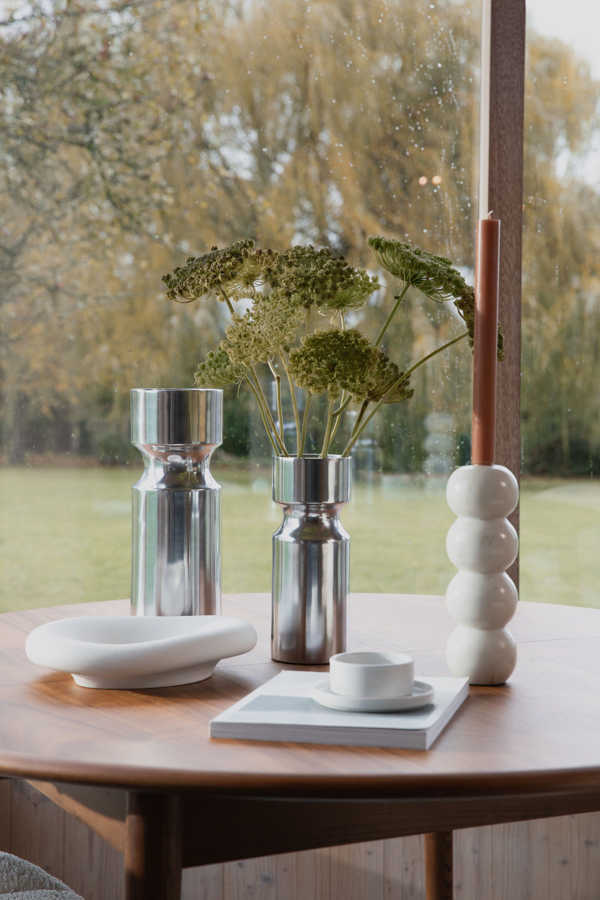 Zuiver Glory Silver Aluminium Vase Medium
