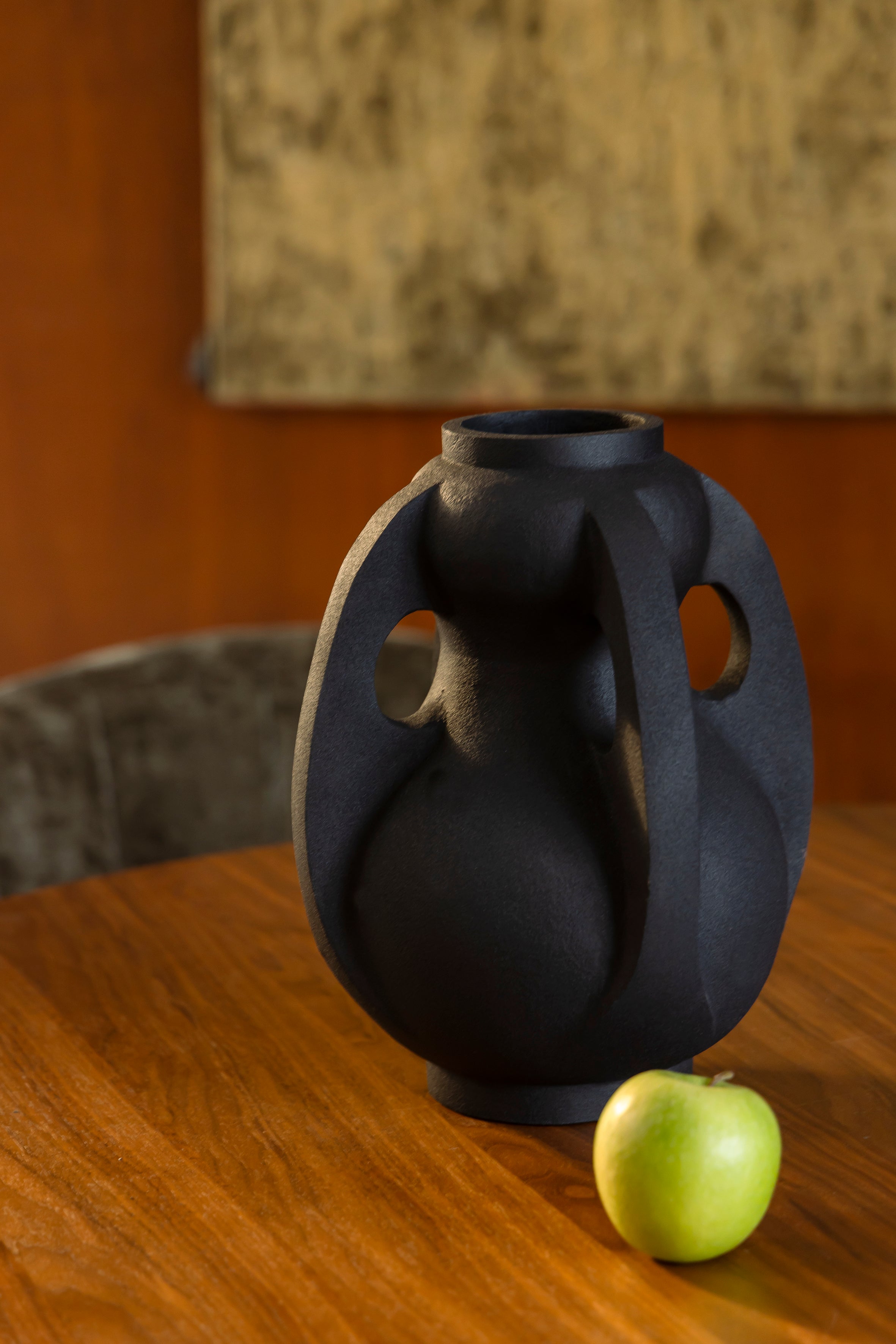 Dutchbone Thiago Black Vase Large