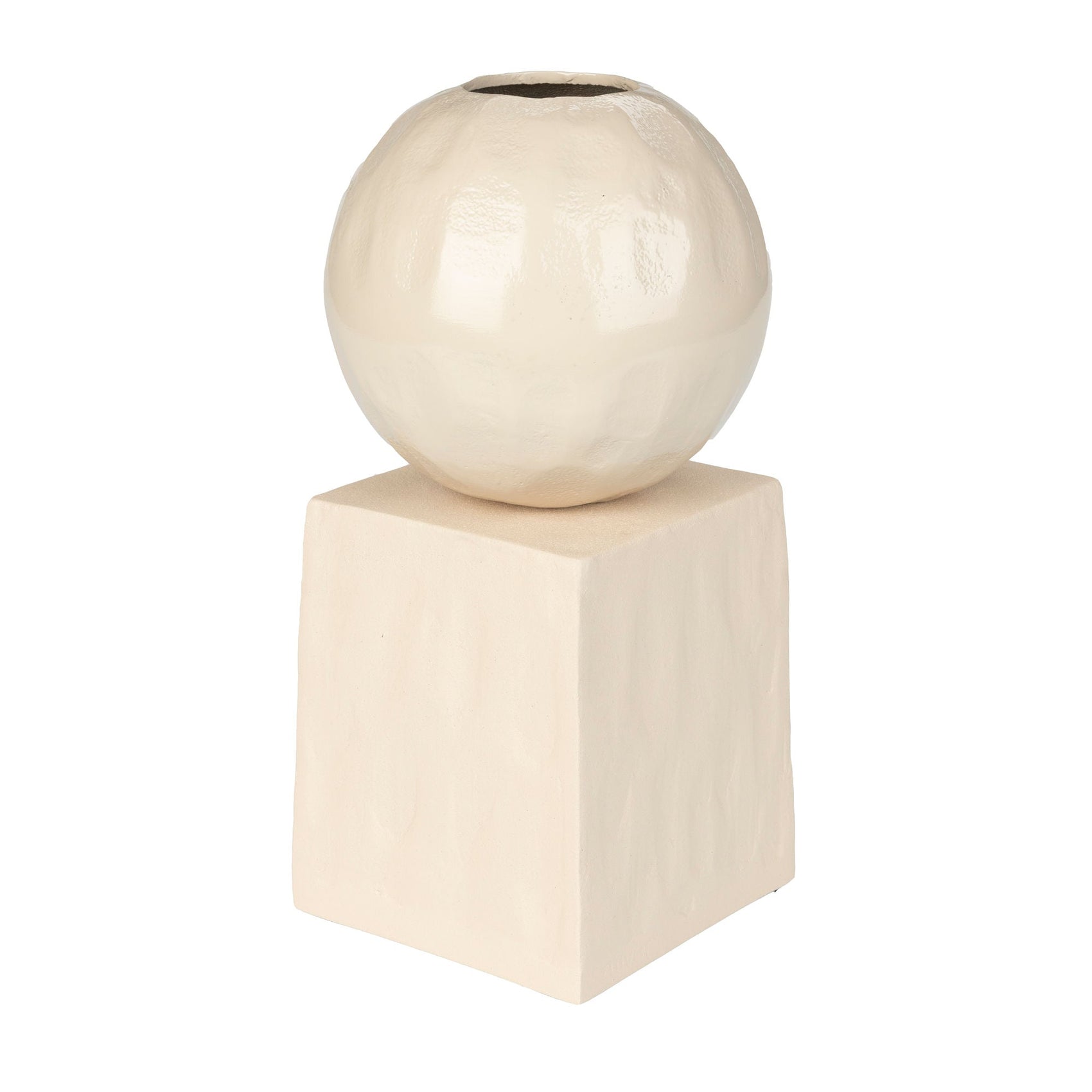 Zuiver Crocus Beige Gloss Spherical Vase