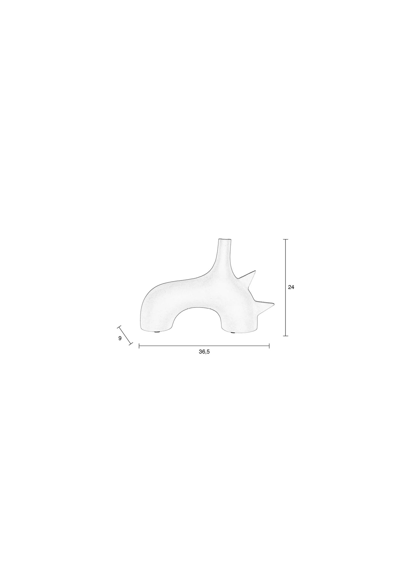 Zuiver Sting Beige Aluminium Vase