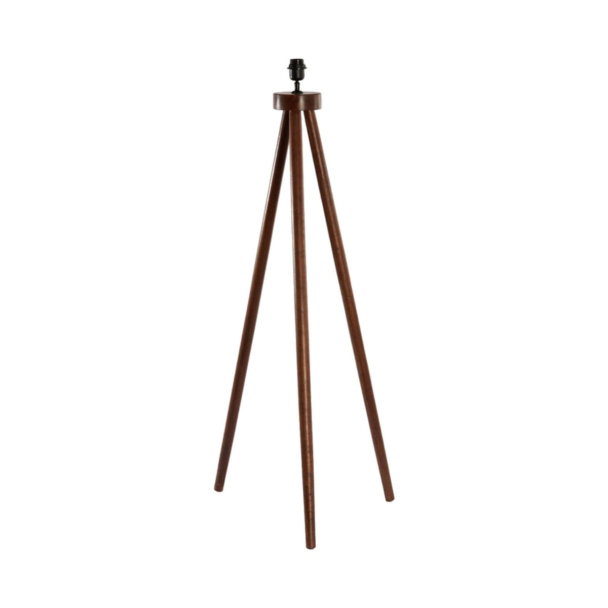 Ilias Russet Wood Tripod Floor Lamp