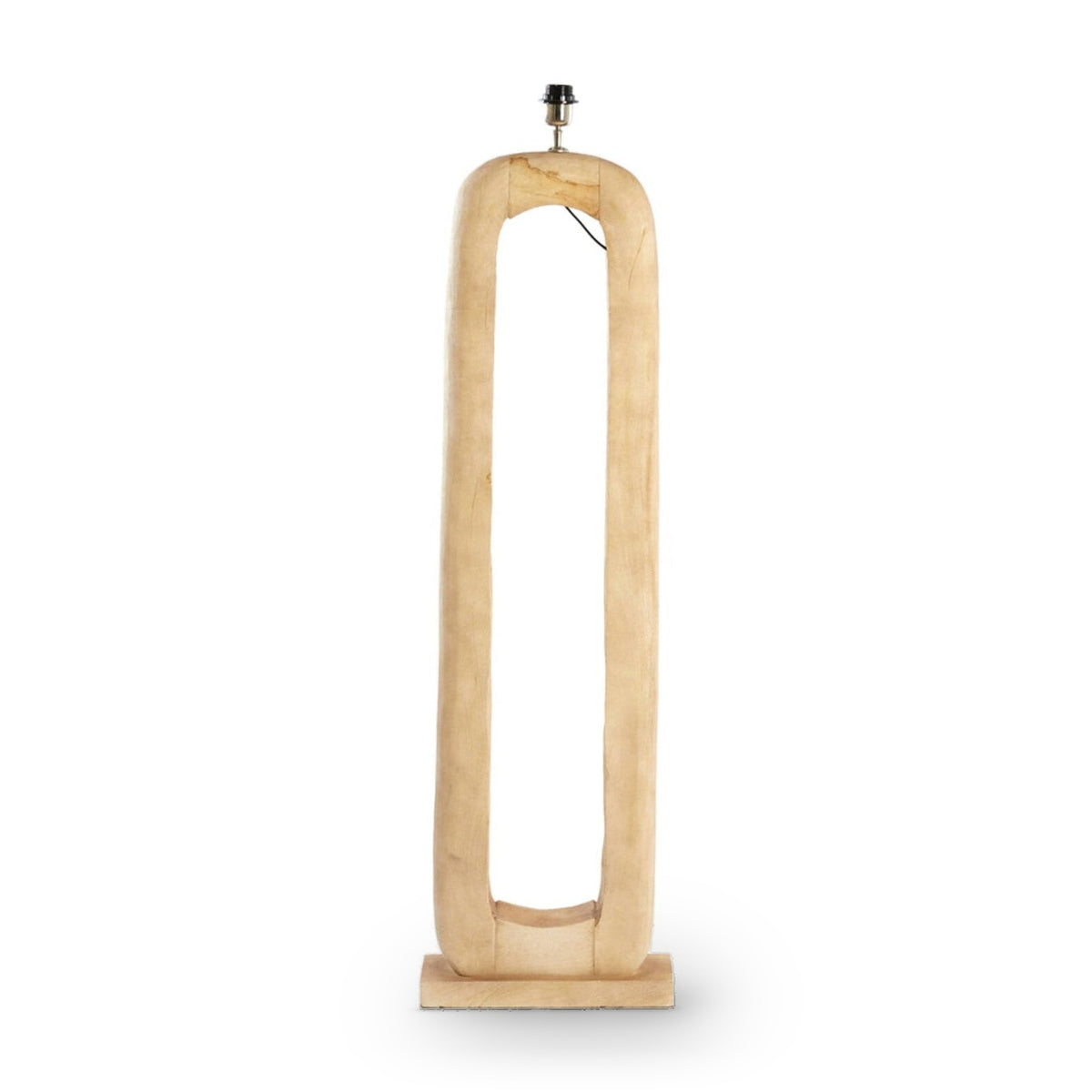 Kelafo Matt Natural Wood Floor Lamp Base