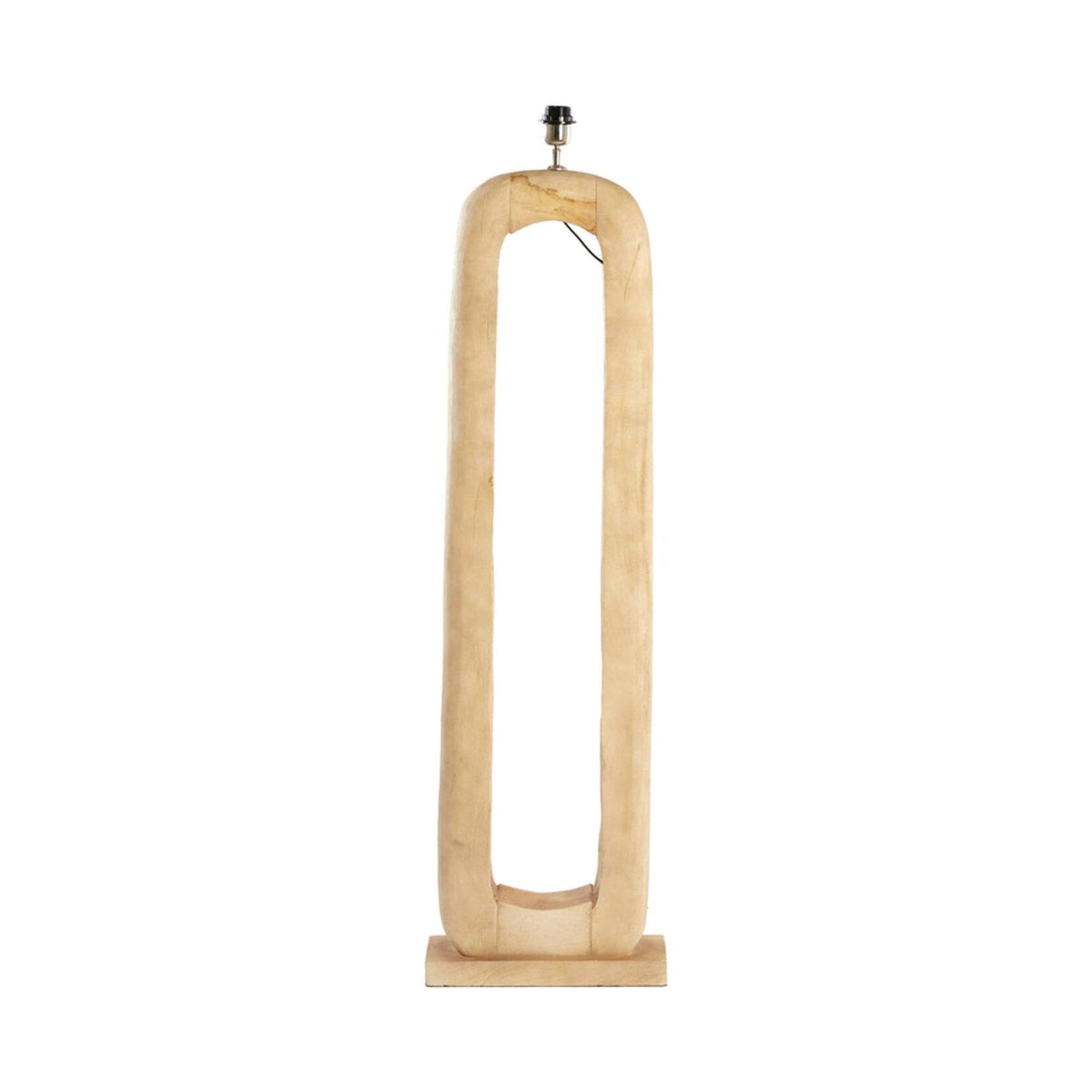 Kelafo Matt Natural Wood Floor Lamp Base