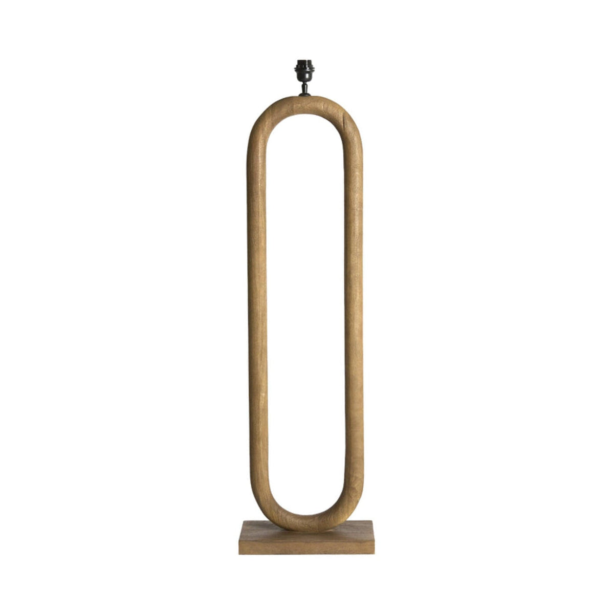 Paceco Grey/Dark Brown Wood Floor Lamp Base