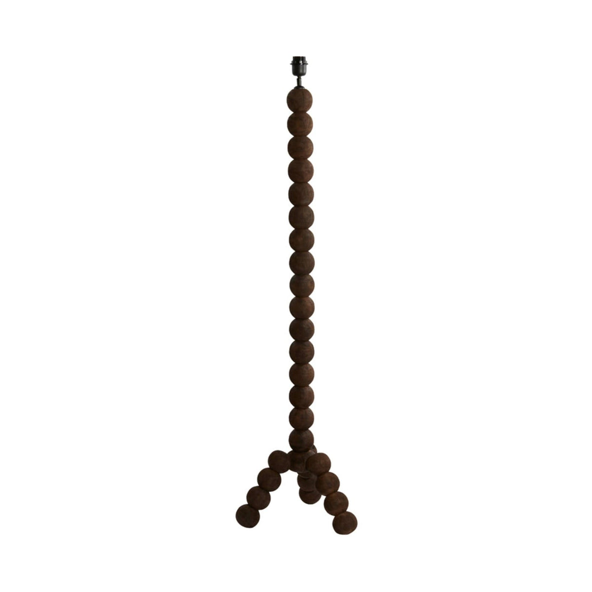 Veglio Matt Dark Brown Wood Floor Lamp Base