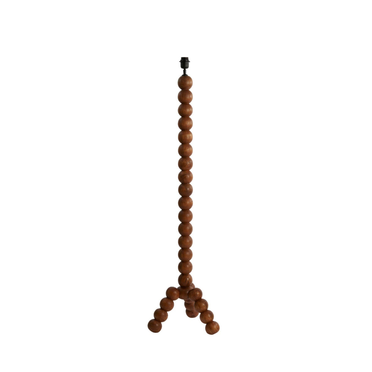 Veglio Oiled Brown Wood Floor Lamp Base