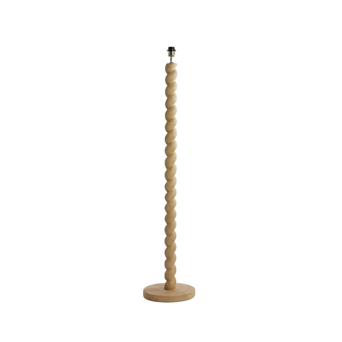 Nanno Matt Natural Wood Floor Lamp Base