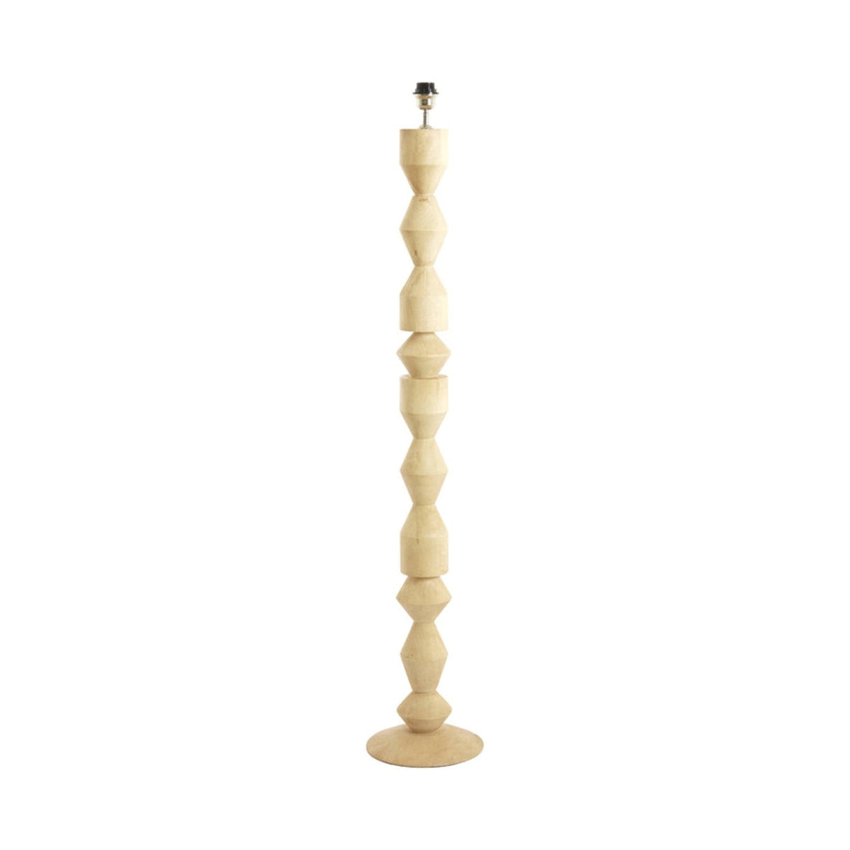 Edie Matt Natural Wood Floor Lamp Base